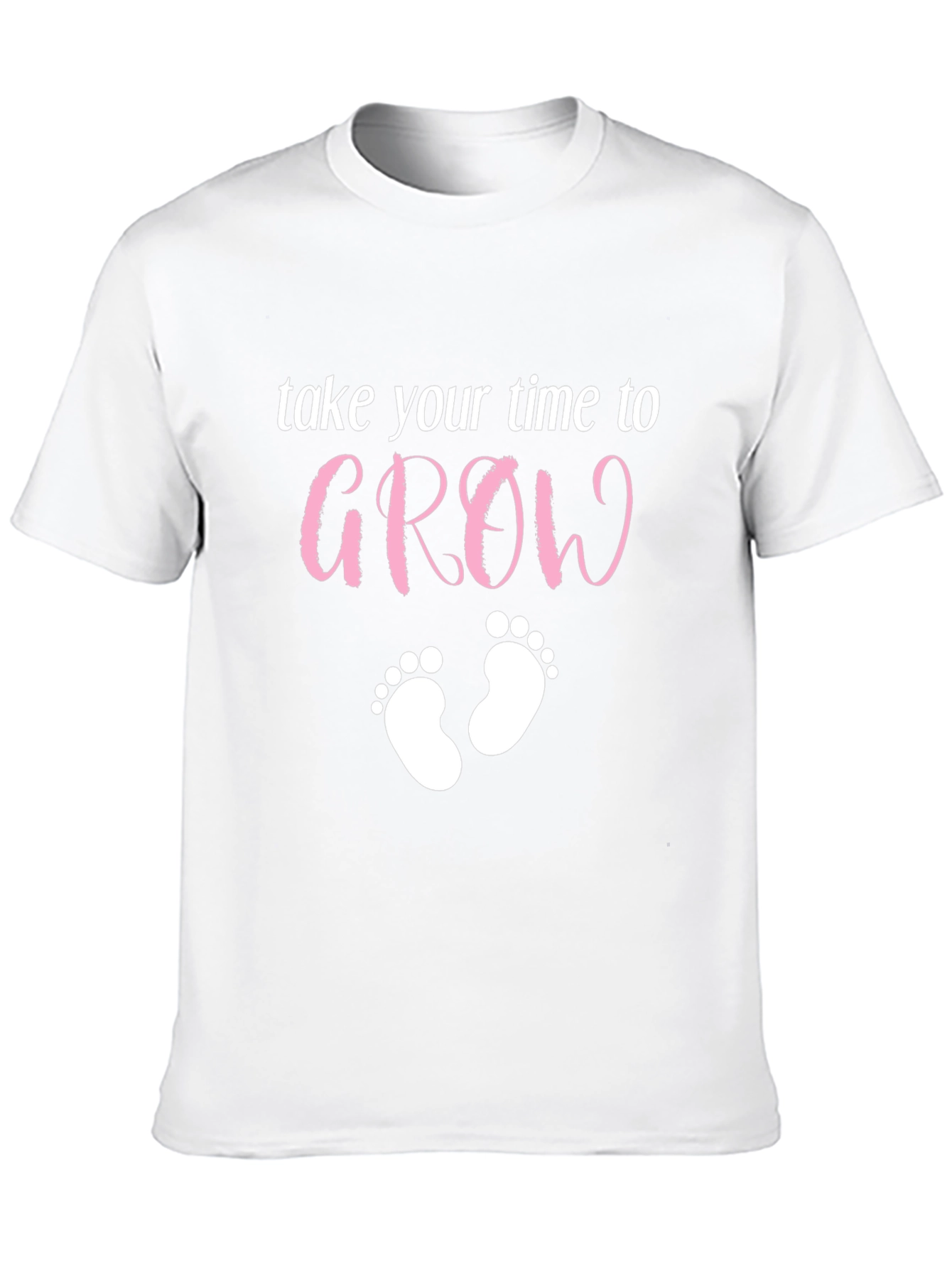 Take Your Time to Grow Baby Feet Graphic Tee