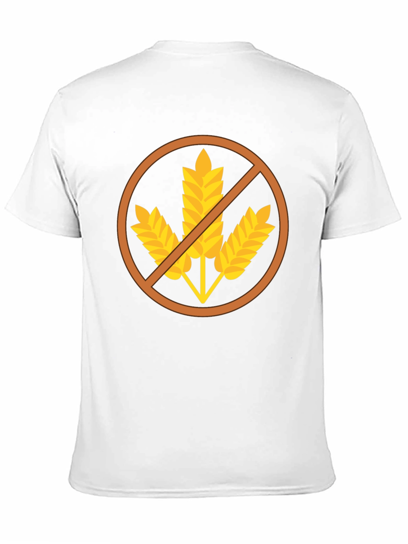 Gluten Free Symbol T-Shirt - Black Casual Tee