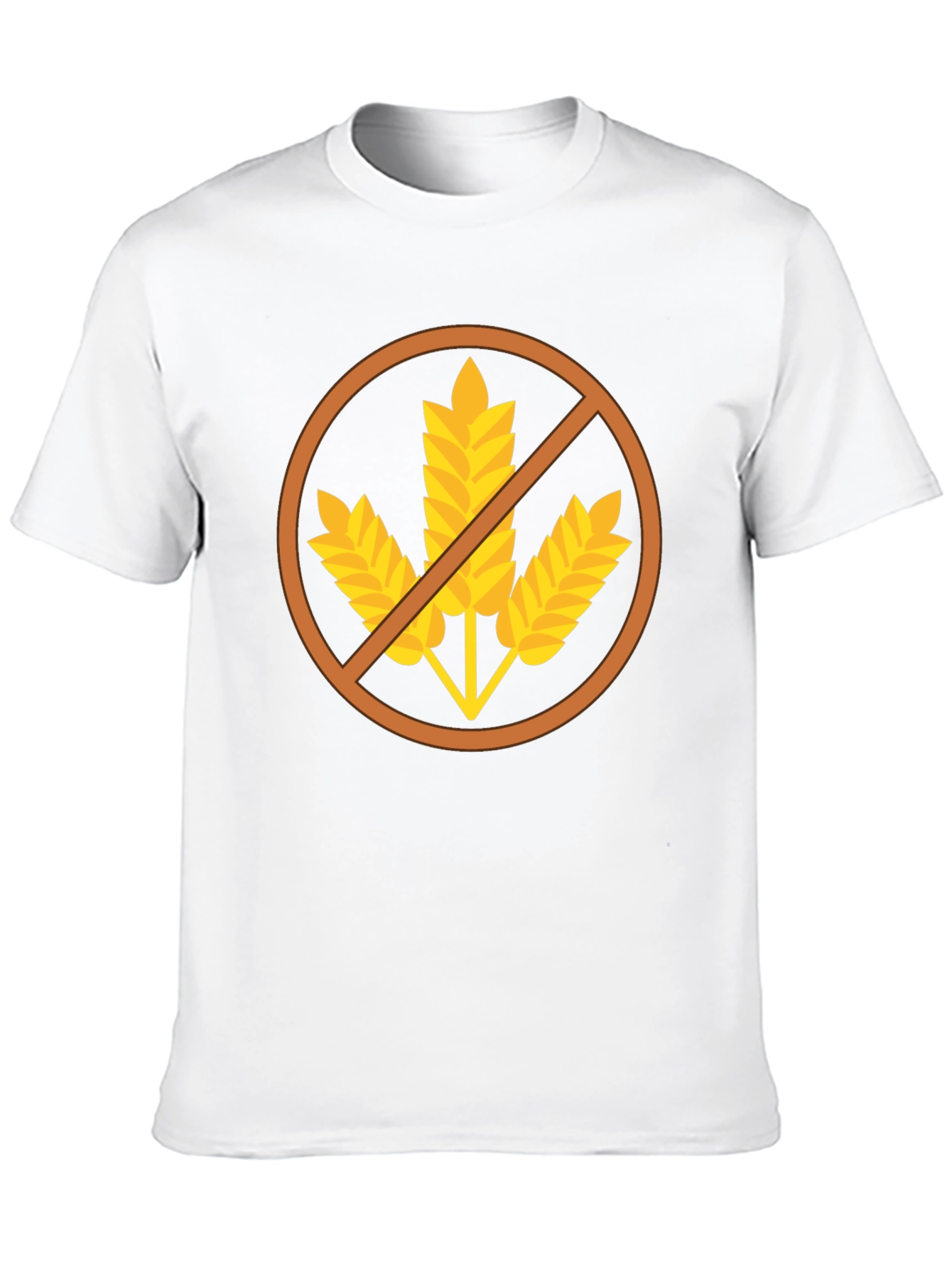 Gluten Free Symbol T-Shirt - Black Casual Tee