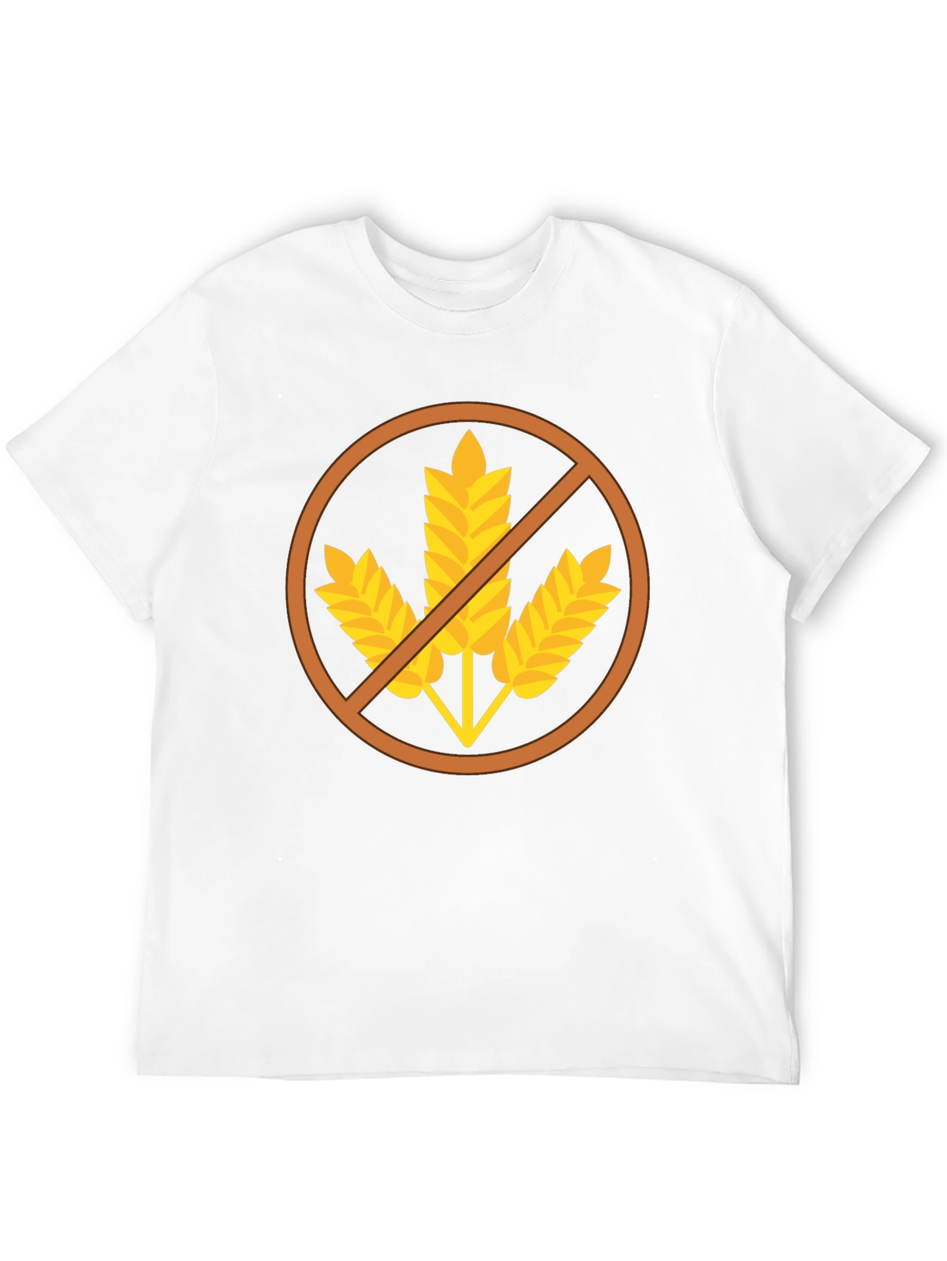 Gluten Free Symbol T-Shirt - Black Casual Tee