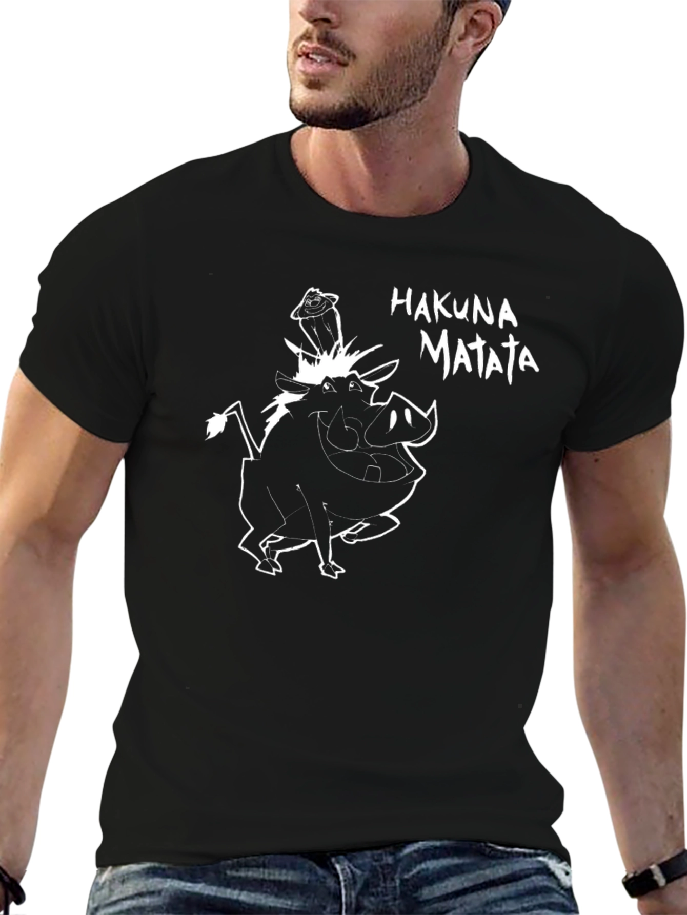 Hakuna Matata Graphic Tee - Black