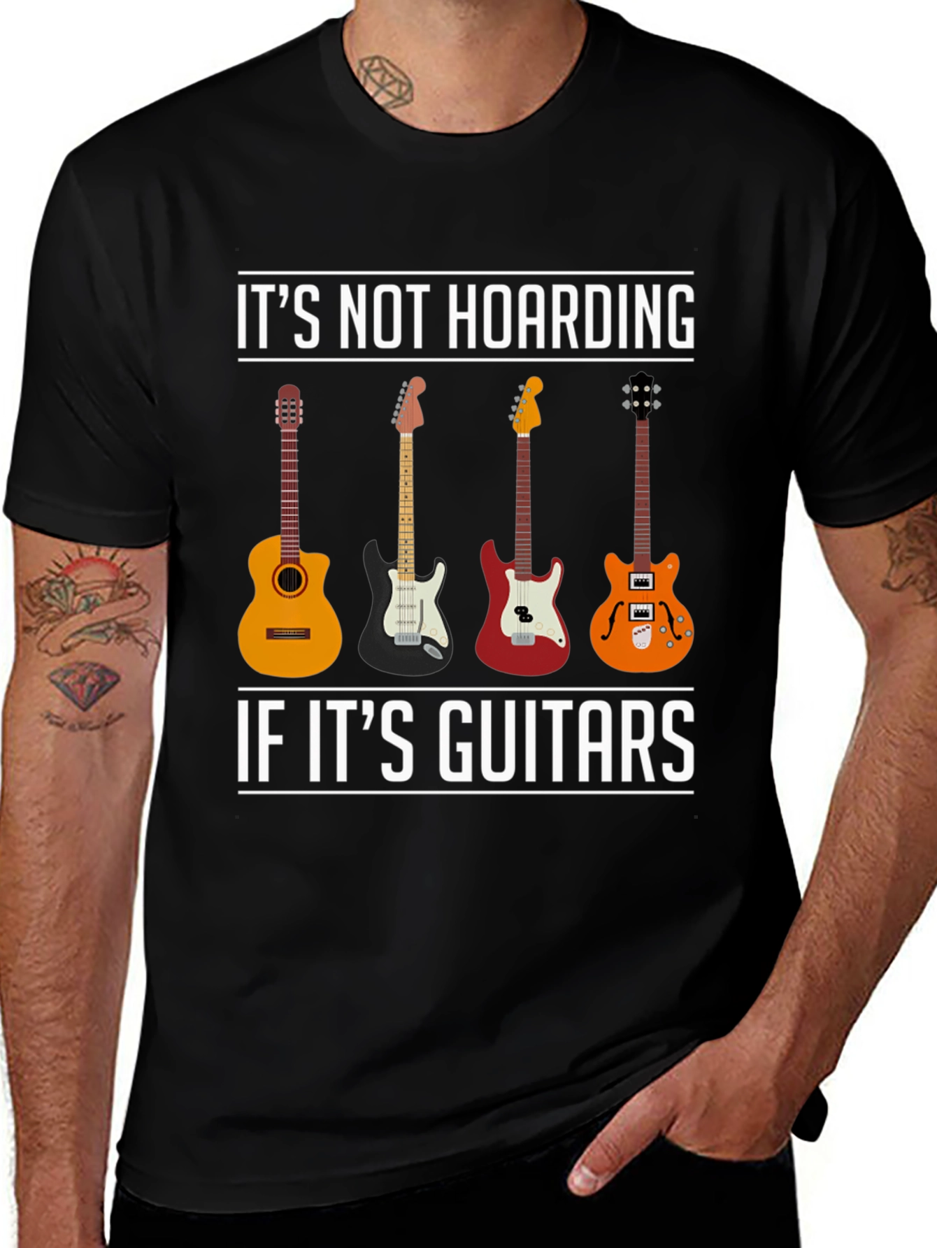 Guitar Lover T-Shirt - Its Not Hoarding!