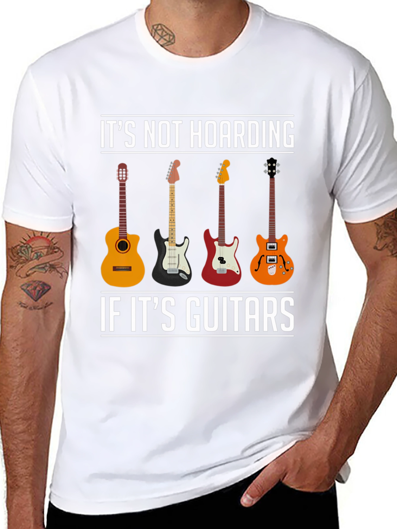 Guitar Lover T-Shirt - Its Not Hoarding!