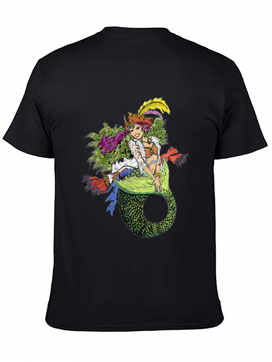 Mermaid Pirate T-Shirt - Quirky Nautical Tee