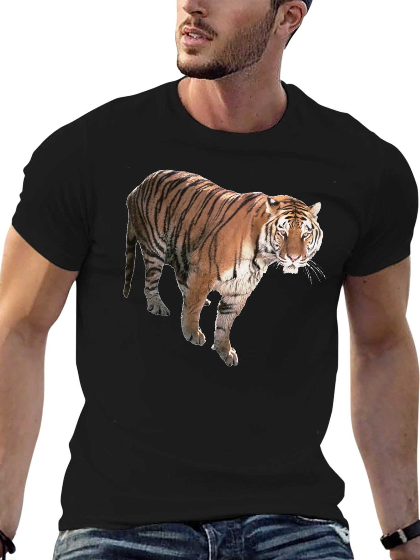 Tiger Graphic Black T-Shirt