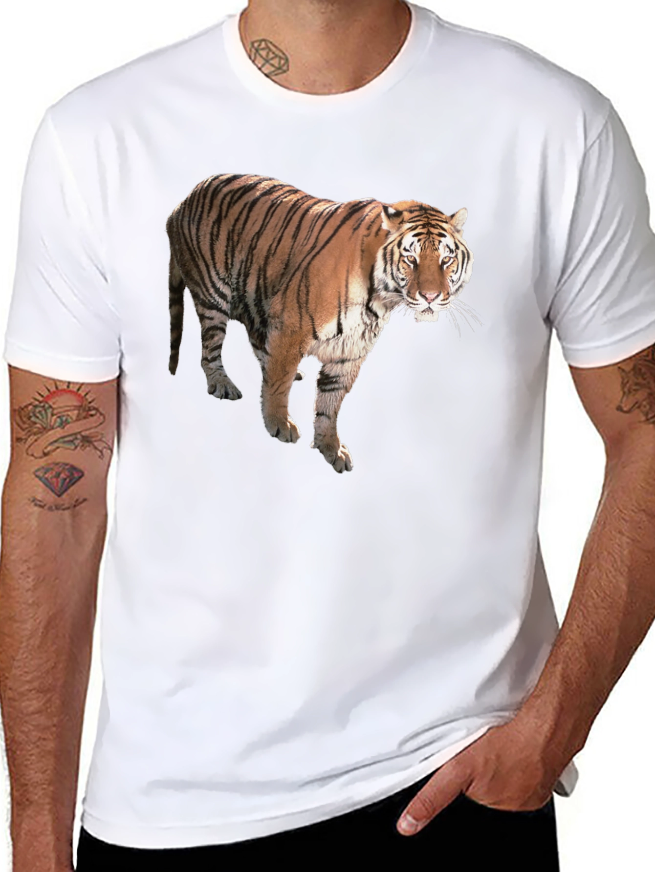 Tiger Graphic Black T-Shirt