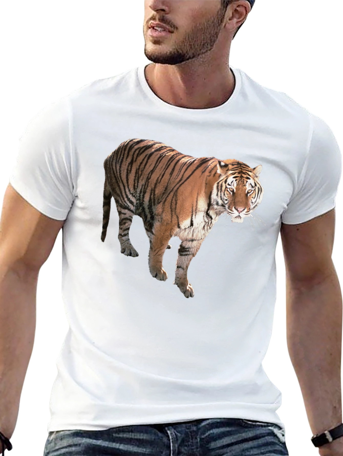 Tiger Graphic Black T-Shirt