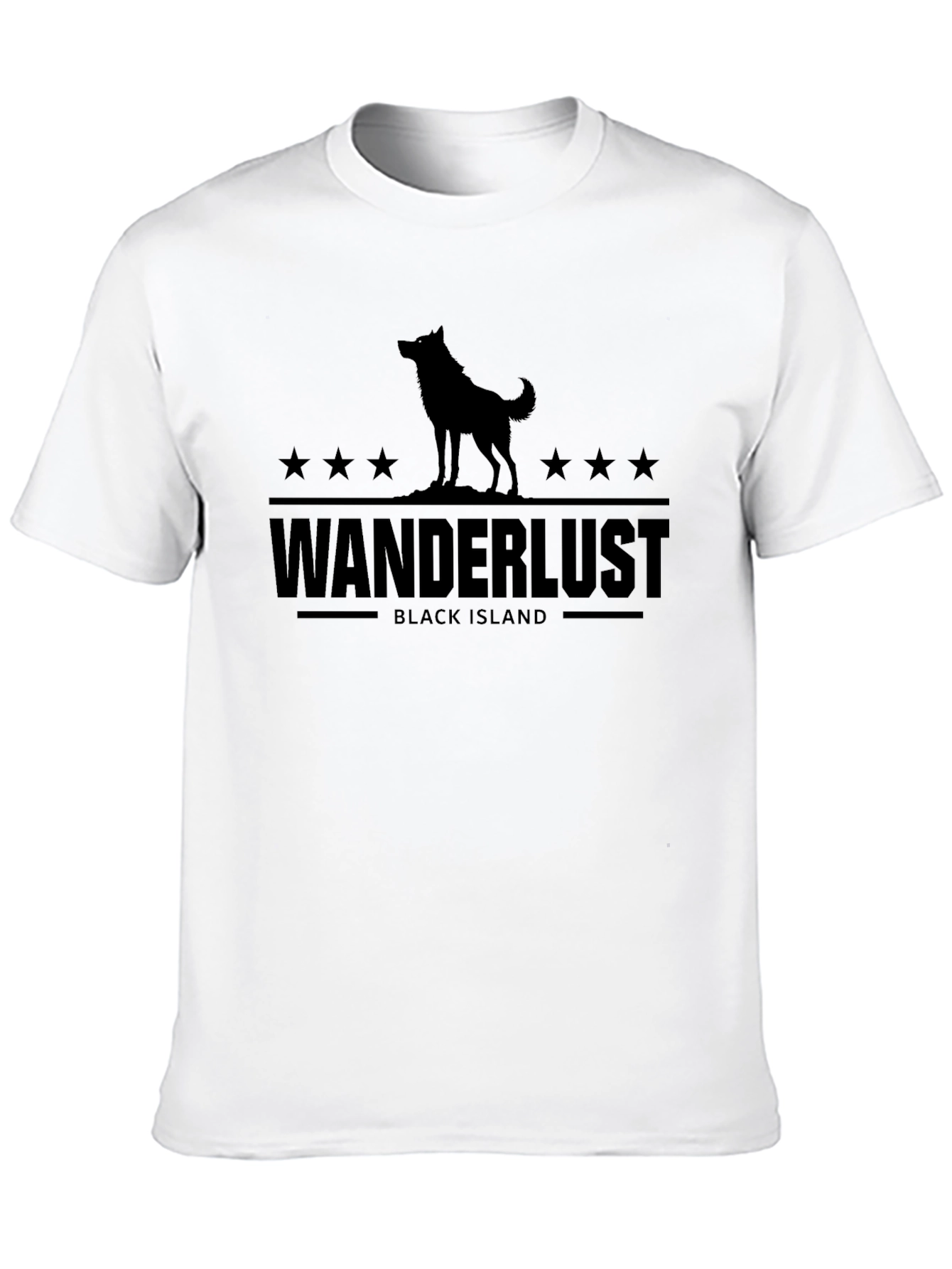 Wanderlust Black Island Graphic Tee - Unisex