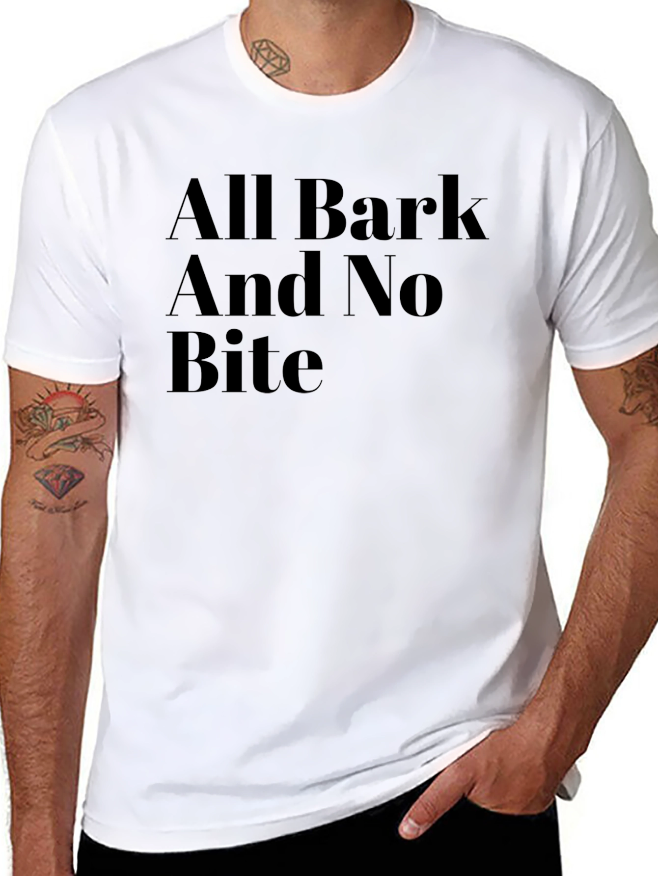 All Bark No Bite Graphic T-Shirt