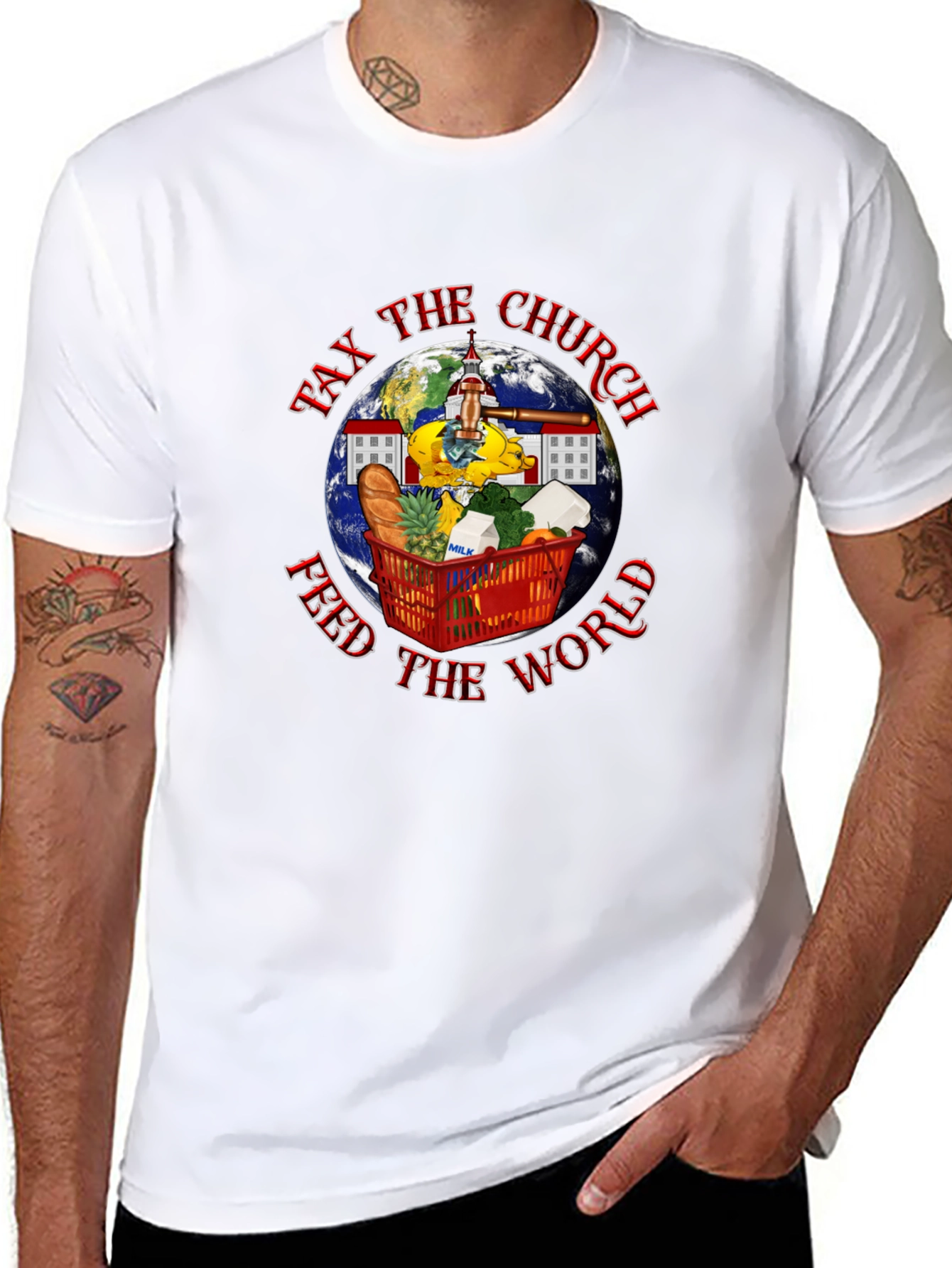 Tax the Church T-Shirt: Feed the World!