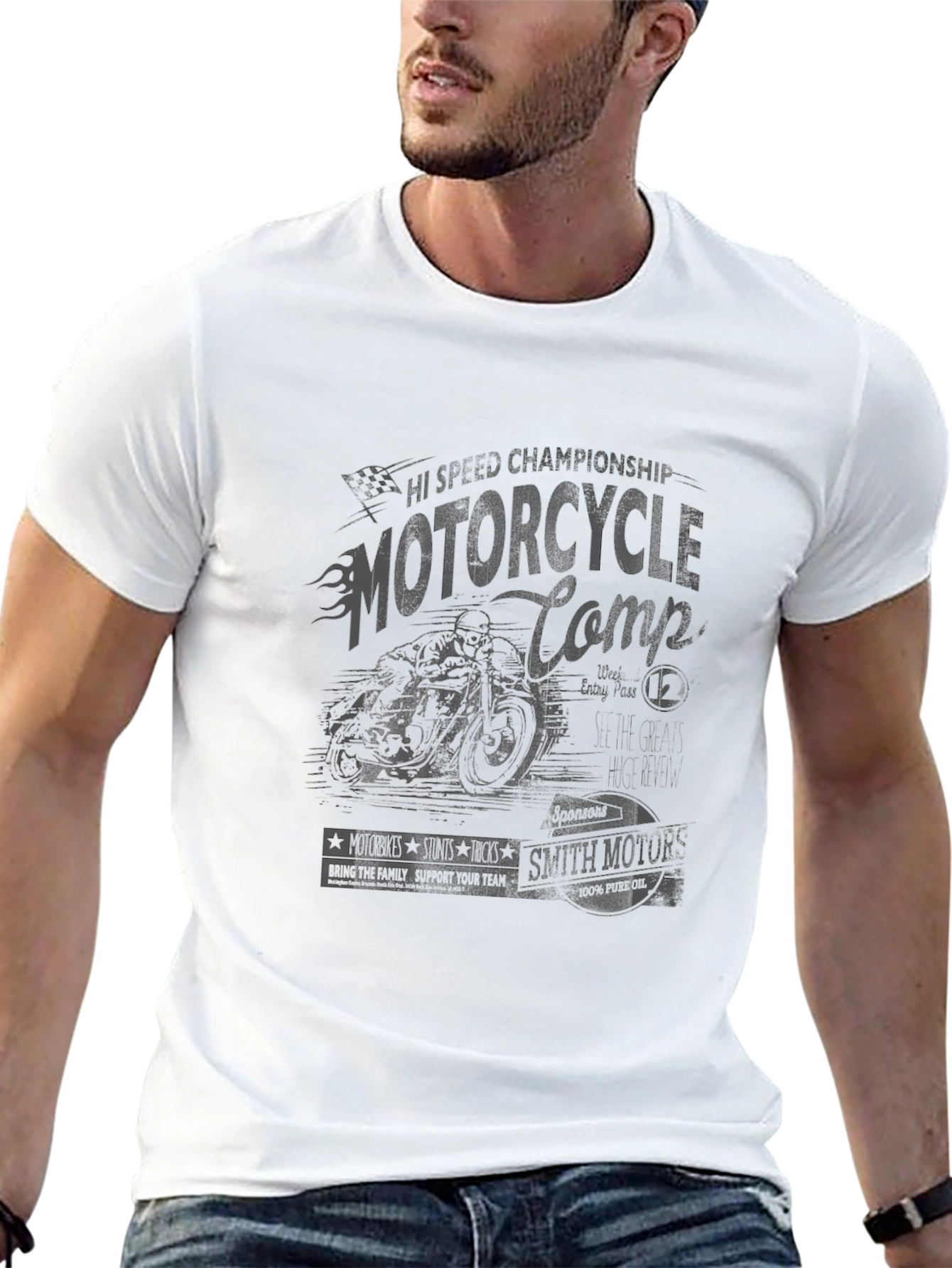 Black Graphic Print Casual T-Shirt