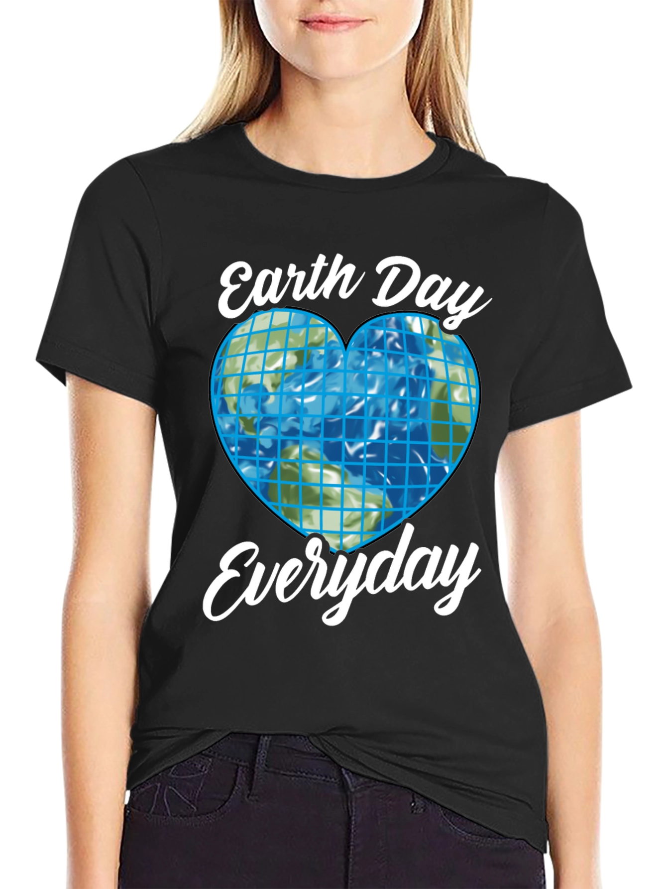 Earth Day Everyday T-Shirt Black Graphic Tee