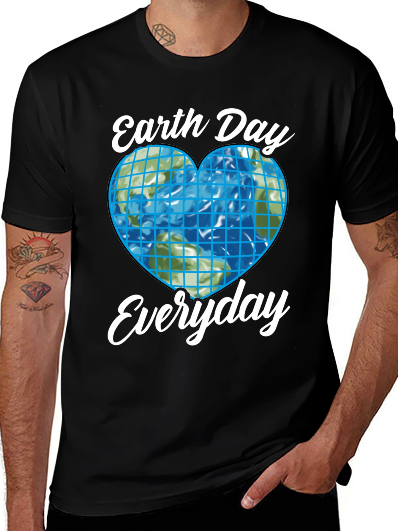 Earth Day Everyday T-Shirt Black Graphic Tee