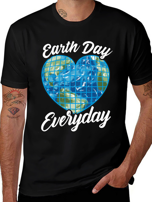 Earth Day Everyday T-Shirt Black Graphic Tee