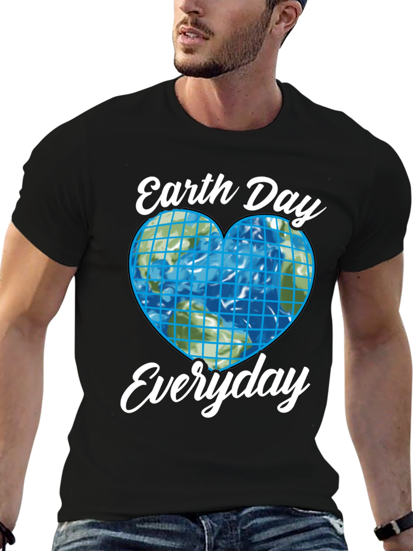 Earth Day Everyday T-Shirt Black Graphic Tee