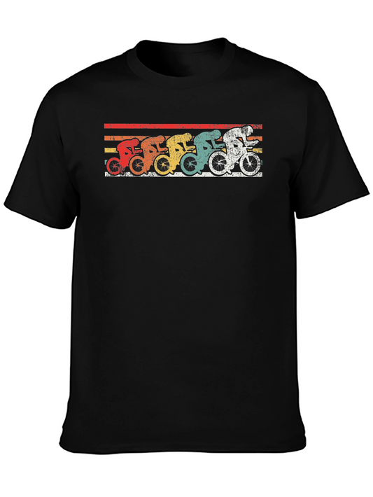 Retro Cycling T-Shirt - Vintage Biker Design