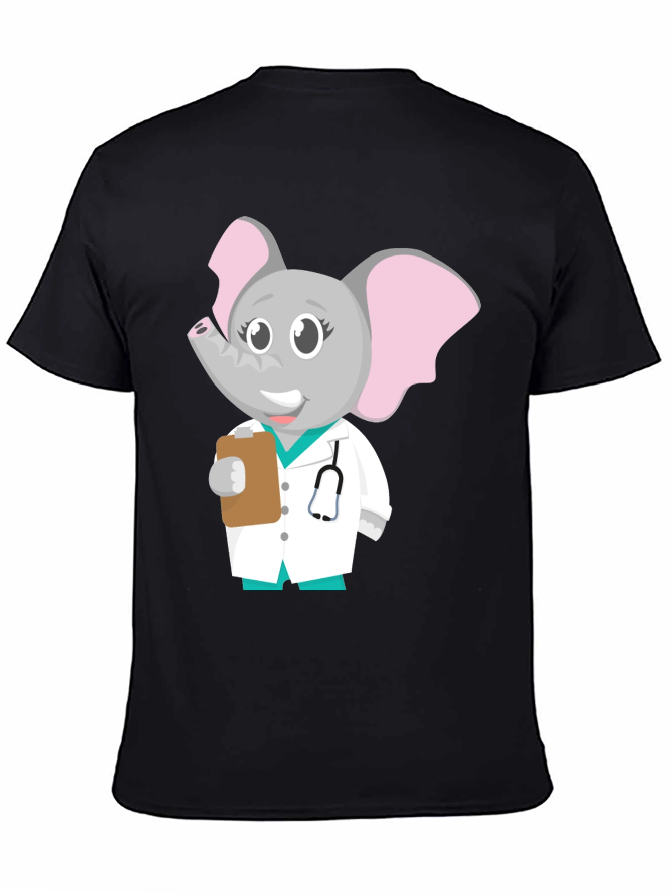 Cartoon Elephant Doctor T-Shirt