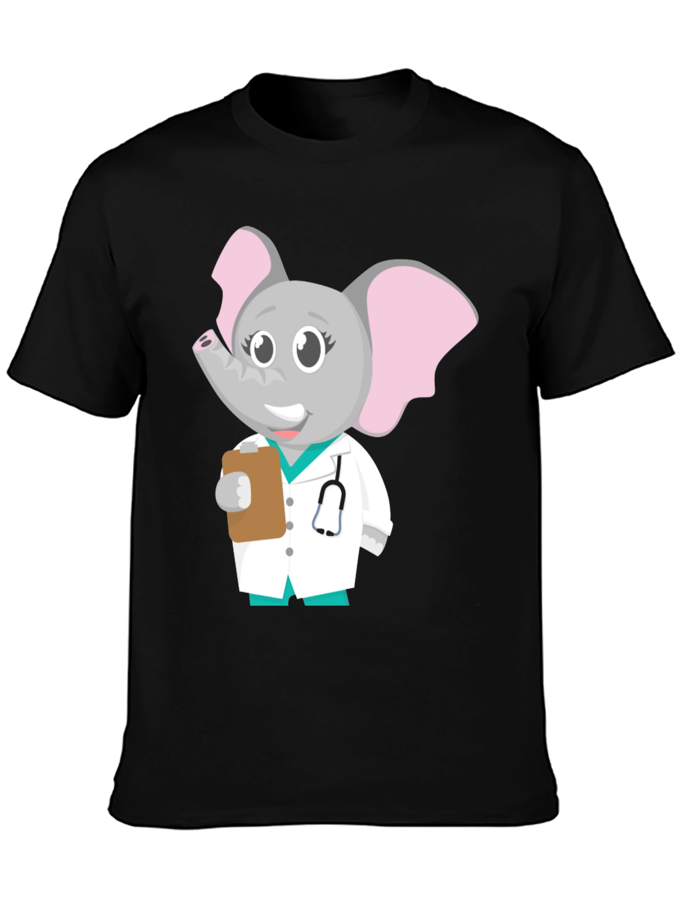 Cartoon Elephant Doctor T-Shirt