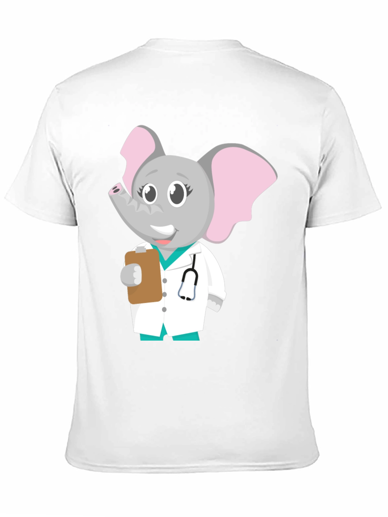 Cartoon Elephant Doctor T-Shirt