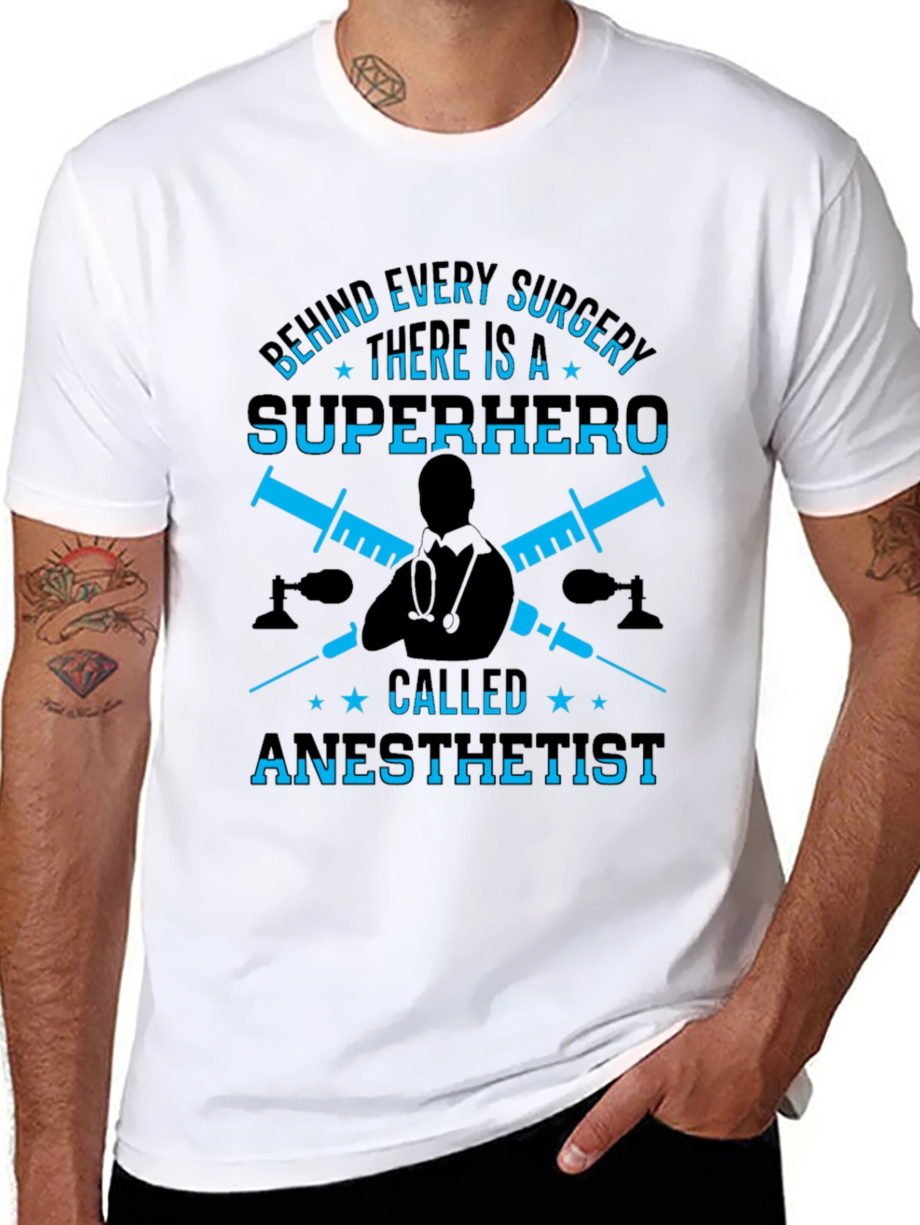 Anesthetist Superhero T-Shirt - Medical Hero Tee