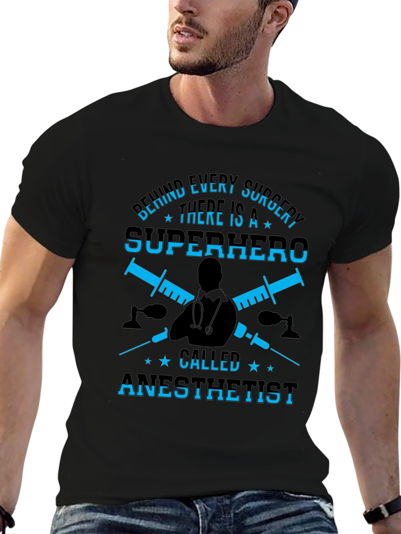 Anesthetist Superhero T-Shirt - Medical Hero Tee