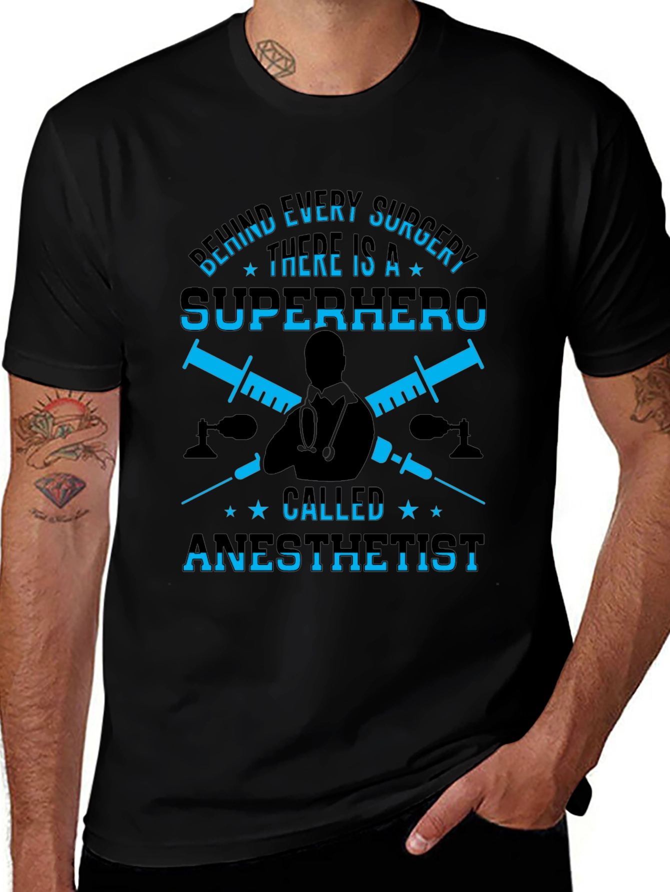 Anesthetist Superhero T-Shirt - Medical Hero Tee