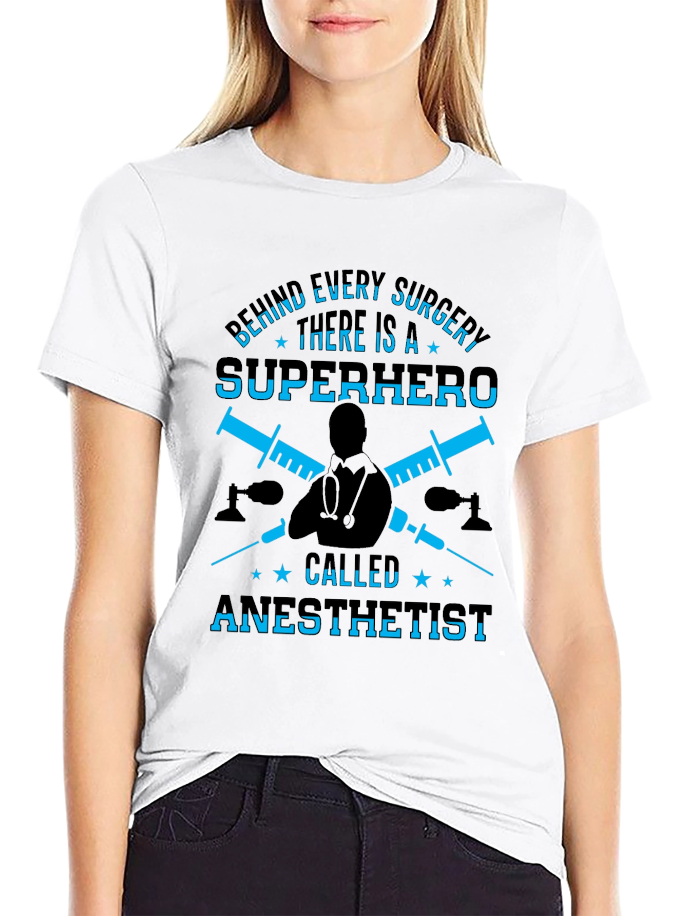 Anesthetist Superhero T-Shirt - Medical Hero Tee