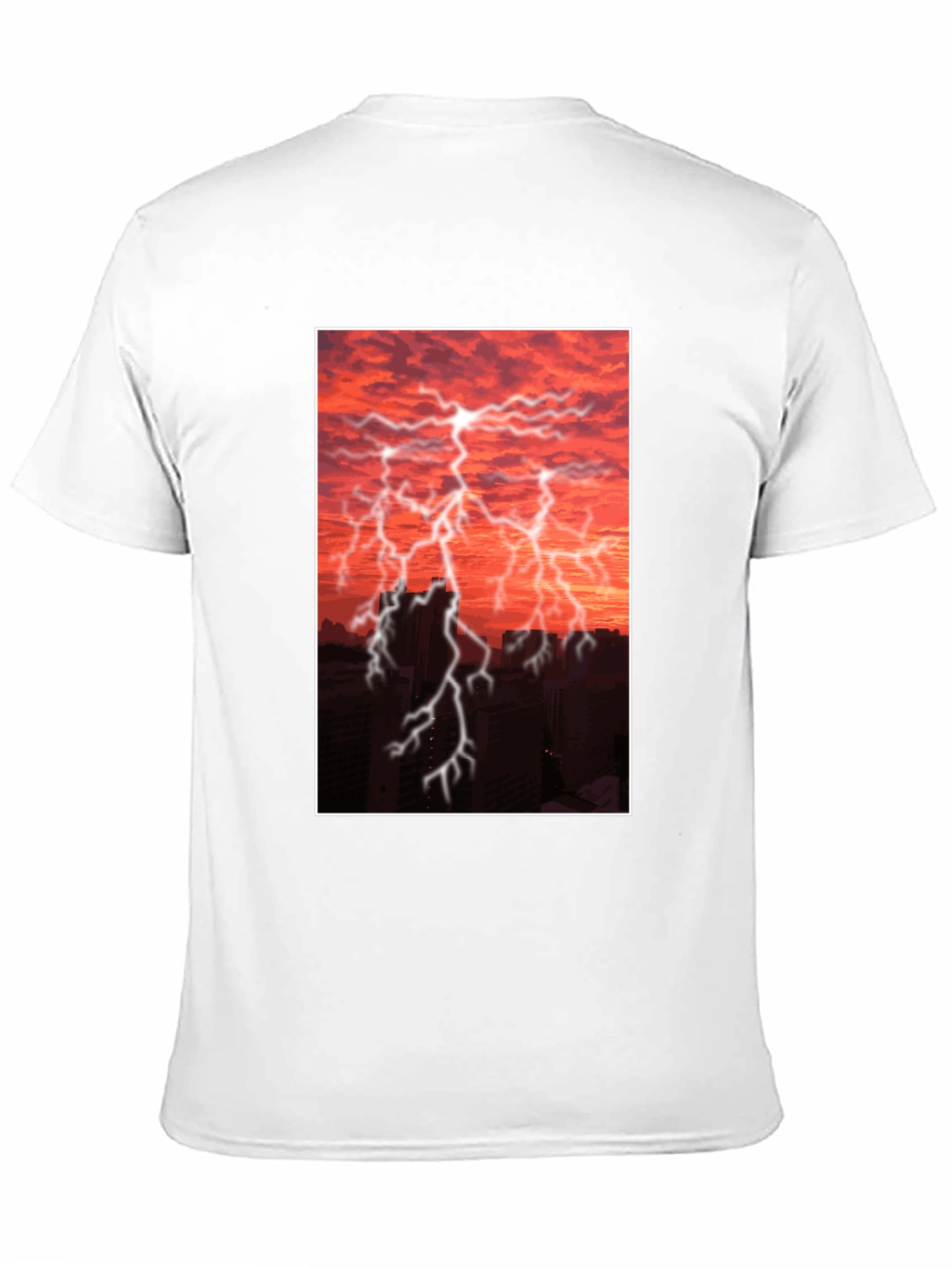 Lightning Storm Graphic Tee - Black