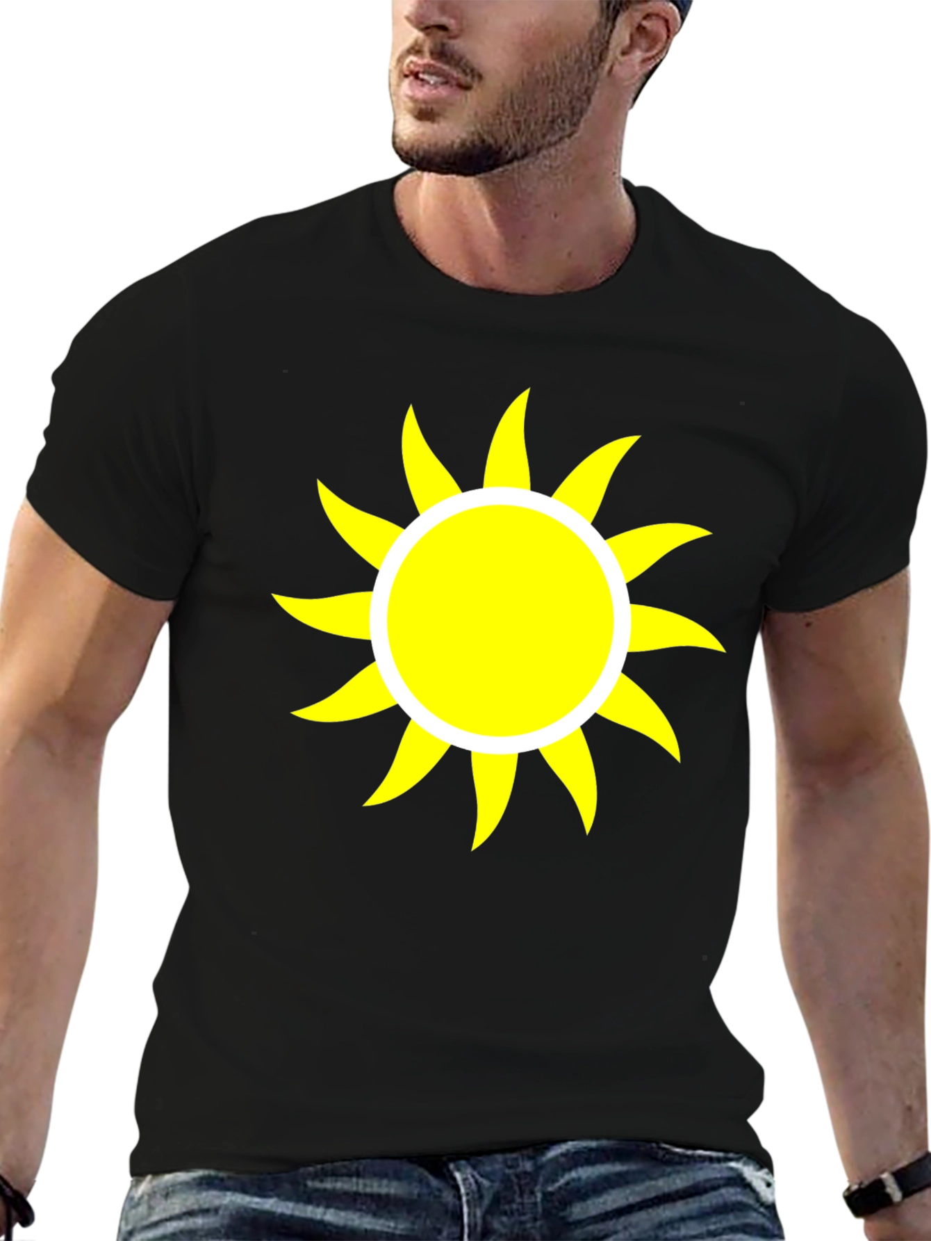 Sunshine Graphic Black Tee
