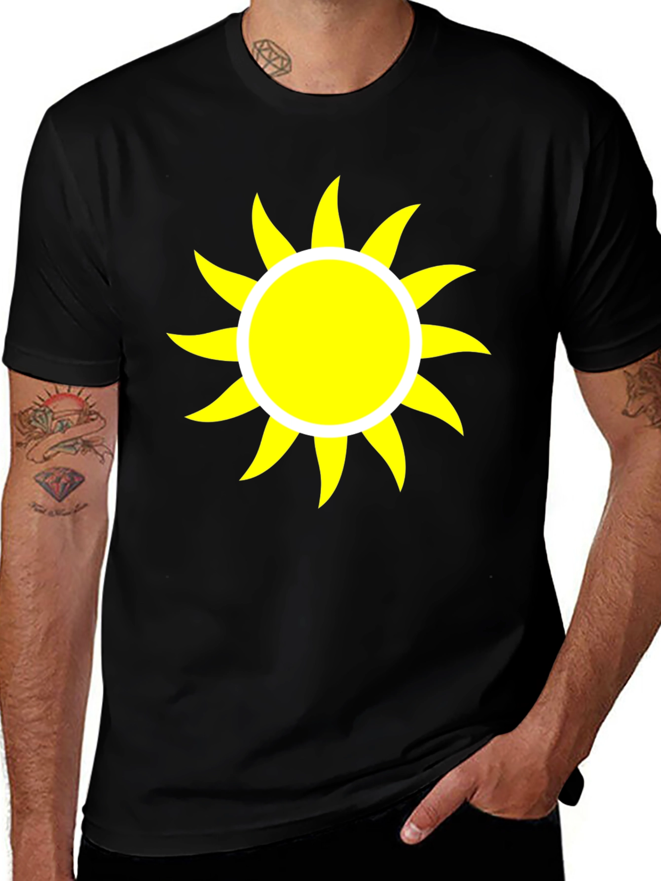 Sunshine Graphic Black Tee