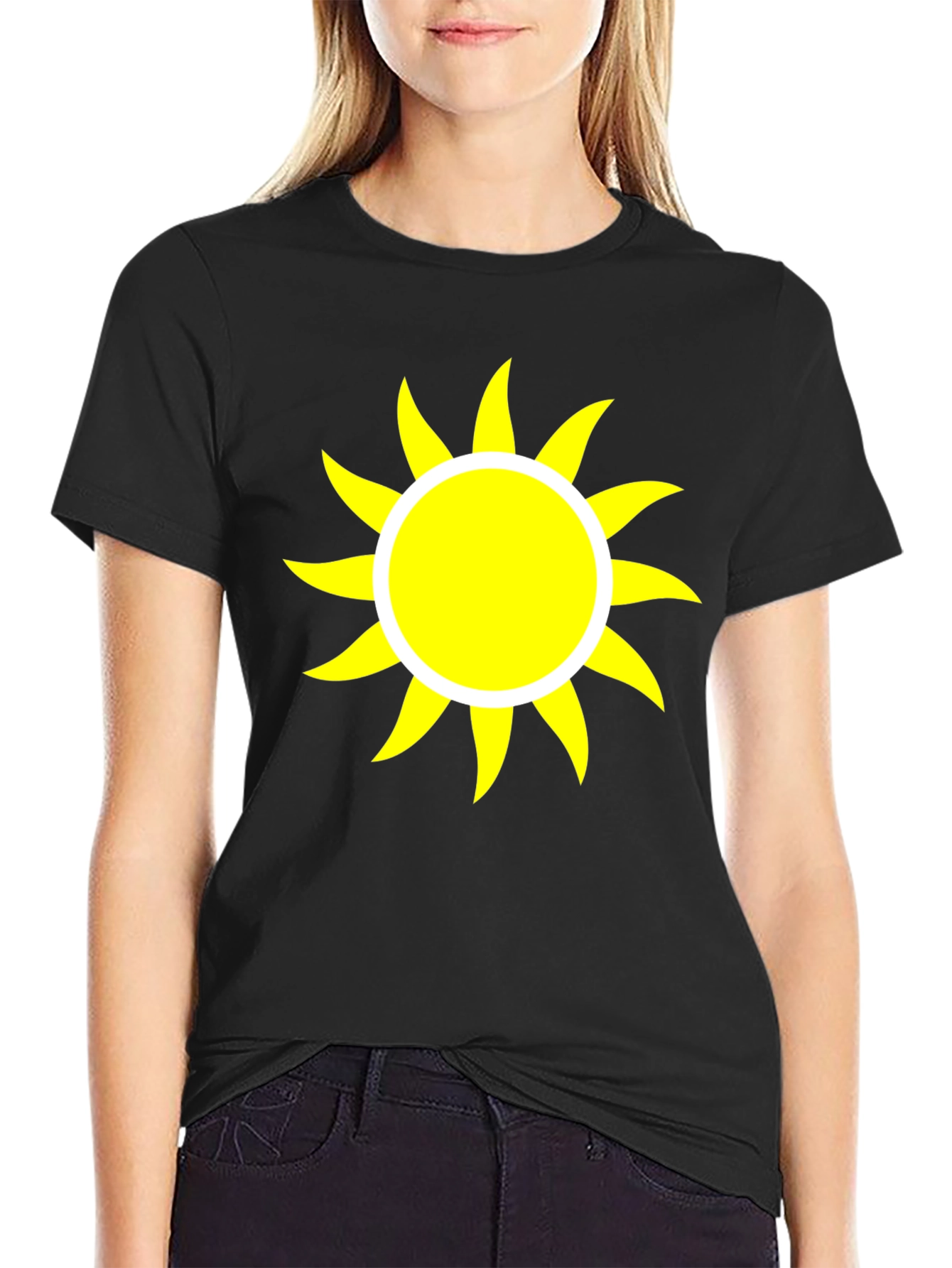 Sunshine Graphic Black Tee