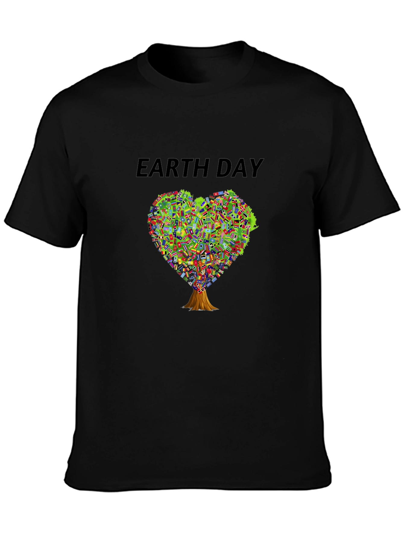 Earth Day T-Shirt: Heart Tree Design