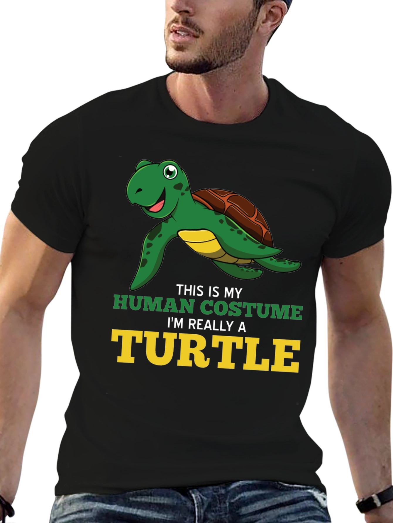 Funny Turtle T-Shirt - Human Costume