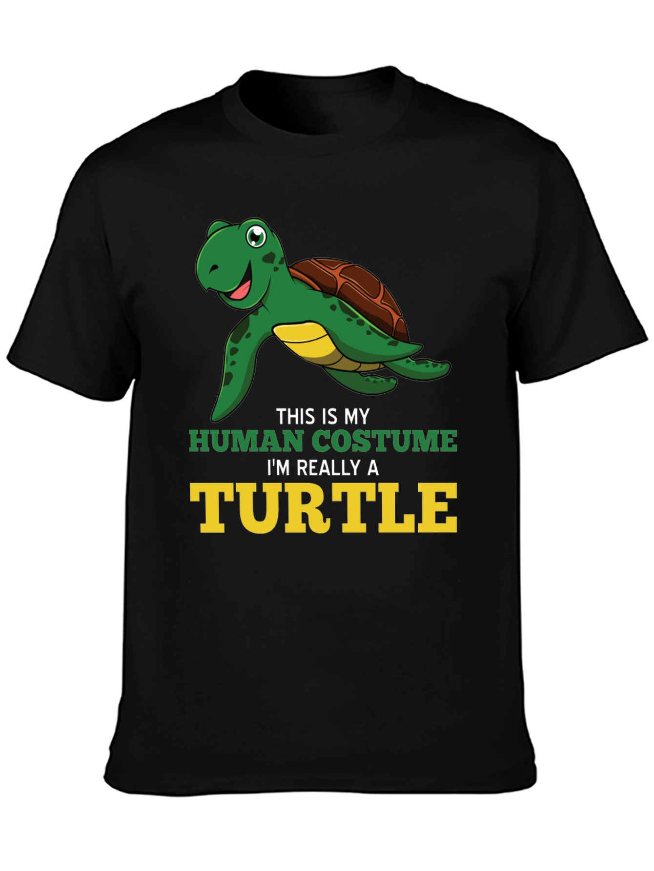 Funny Turtle T-Shirt - Human Costume
