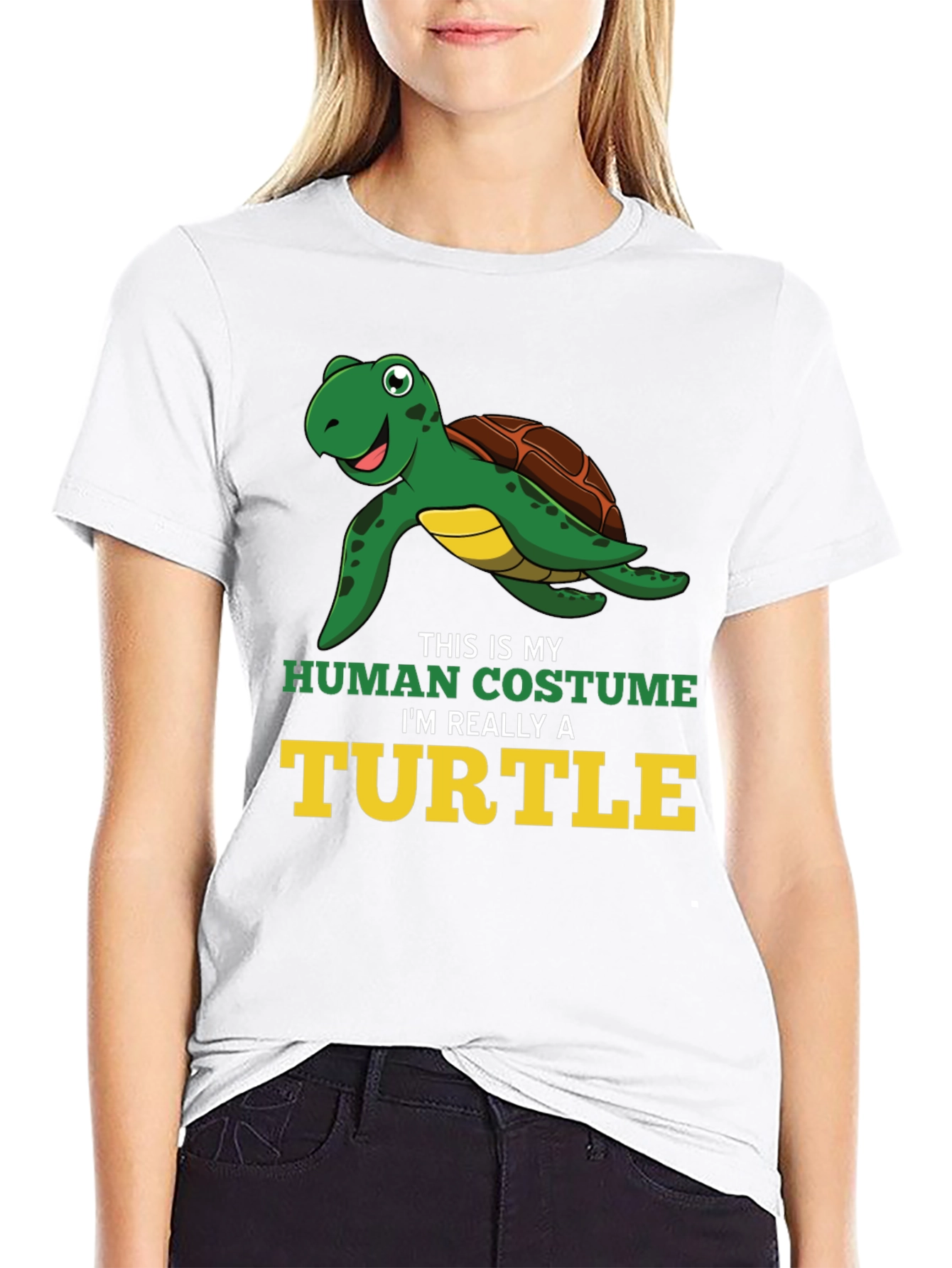 Funny Turtle T-Shirt - Human Costume