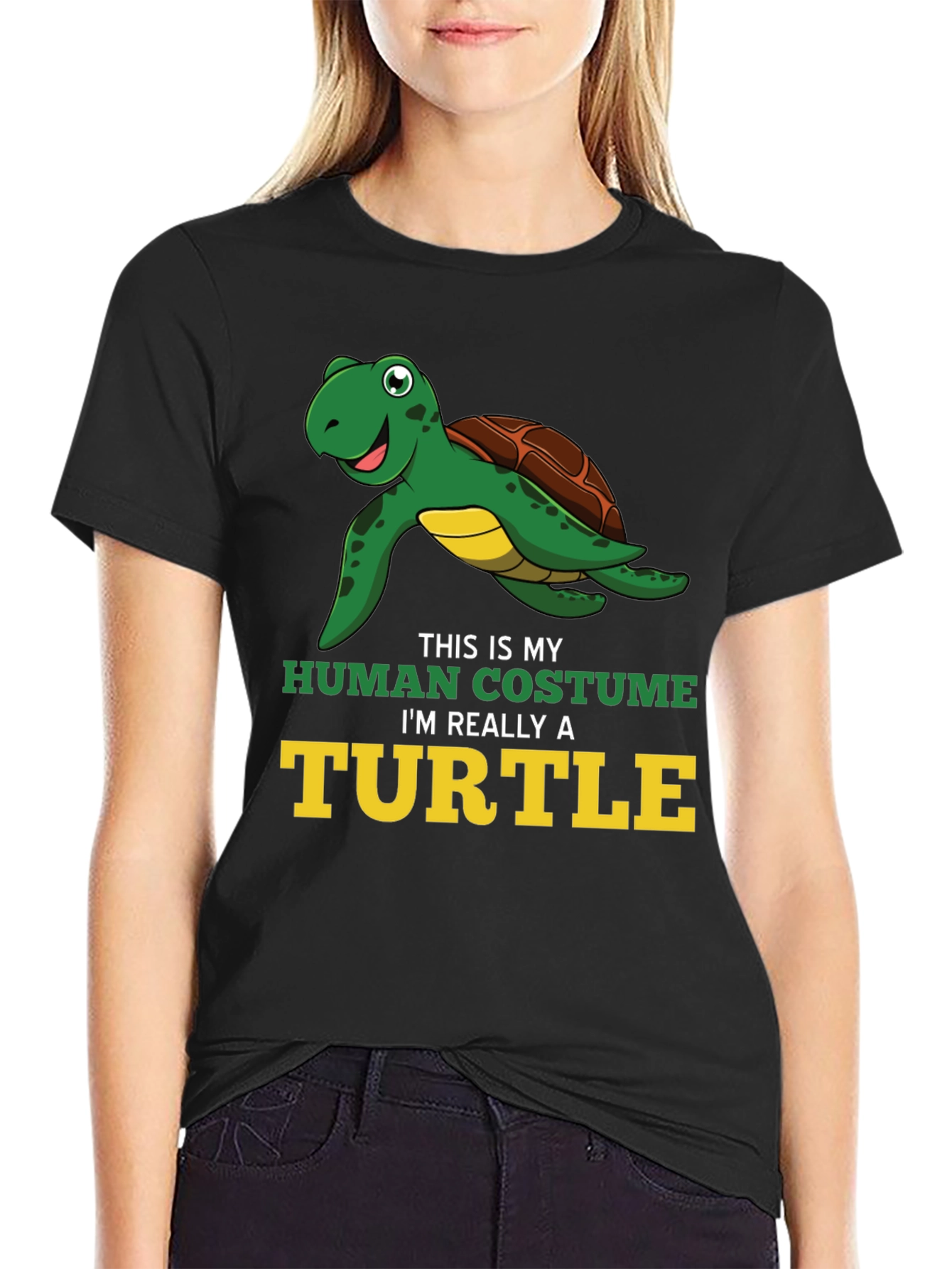 Funny Turtle T-Shirt - Human Costume