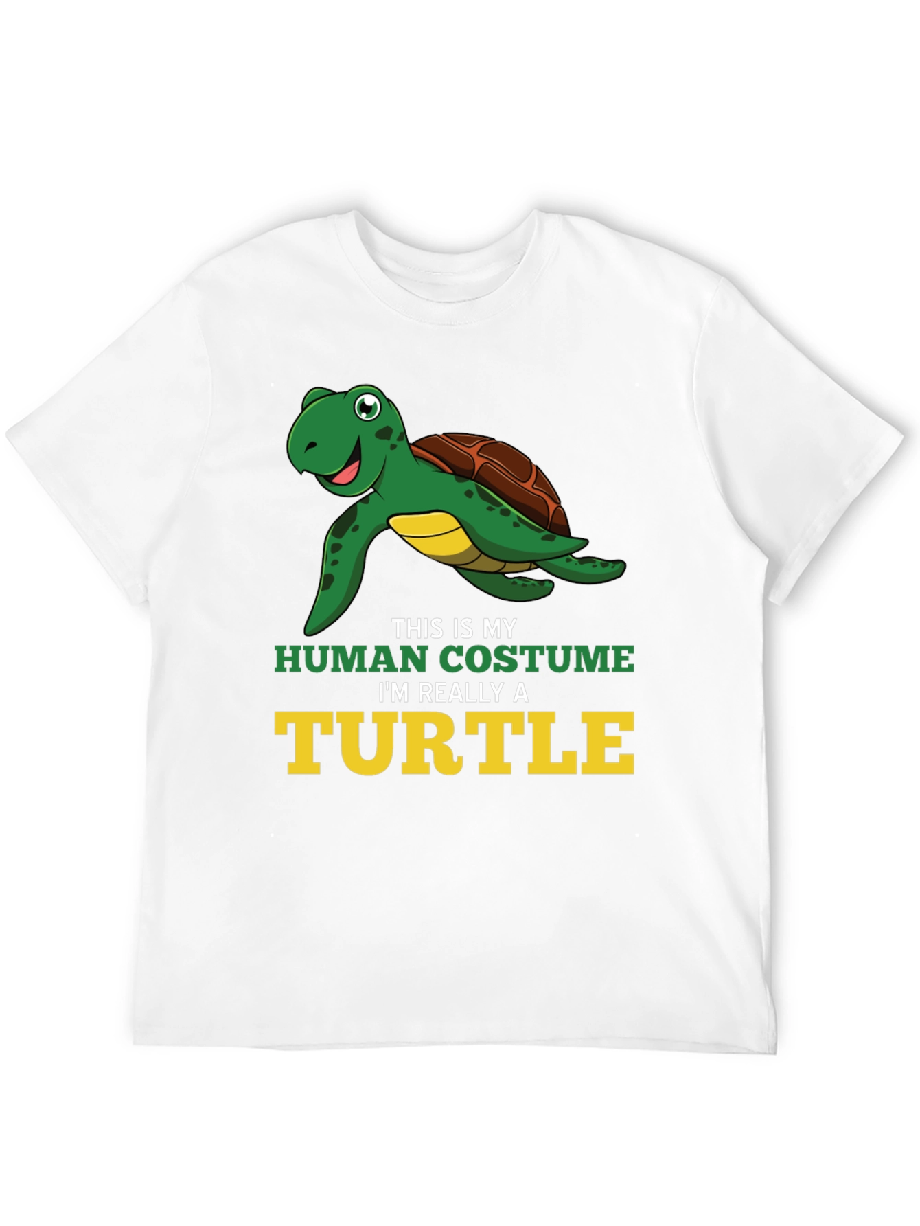 Funny Turtle T-Shirt - Human Costume