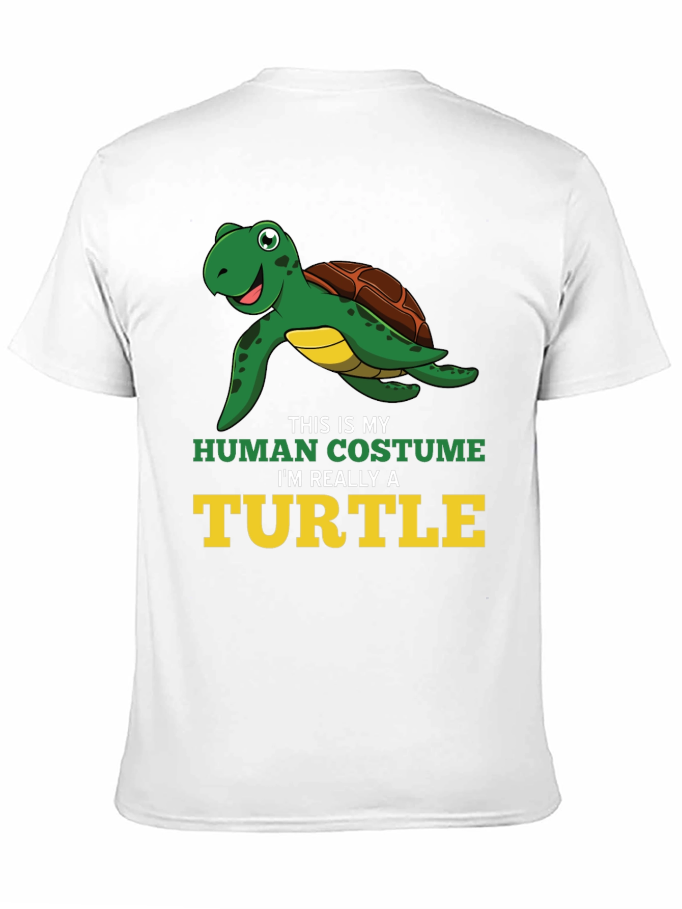 Funny Turtle T-Shirt - Human Costume