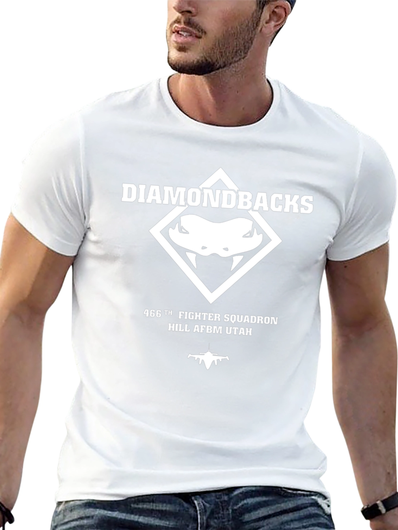 Diamondbacks 466th Fighter Squadron Black T-Shirt