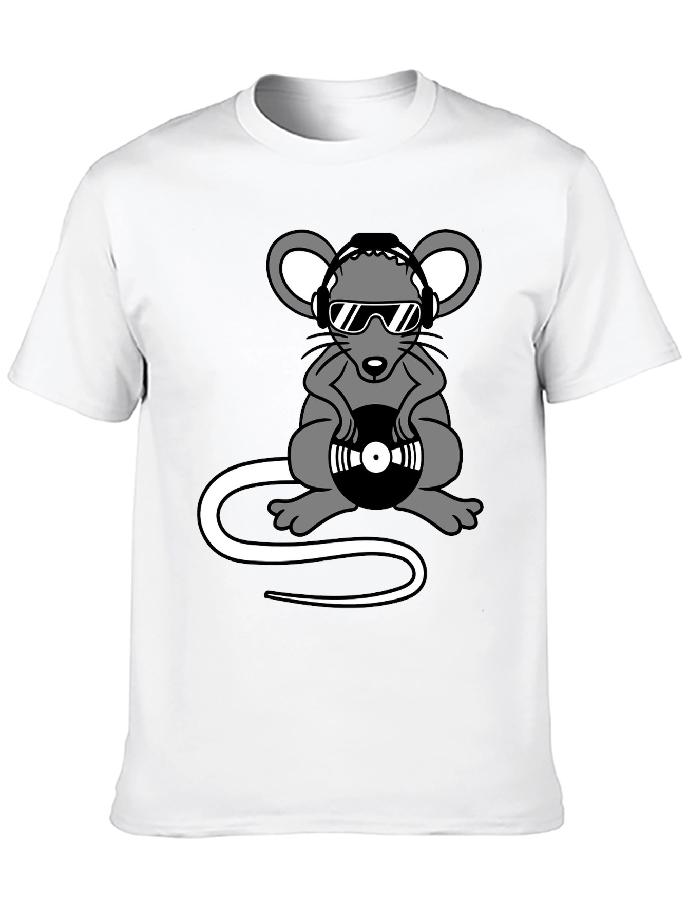 DJ Mouse Graphic T-Shirt - Cool Cartoon Tee