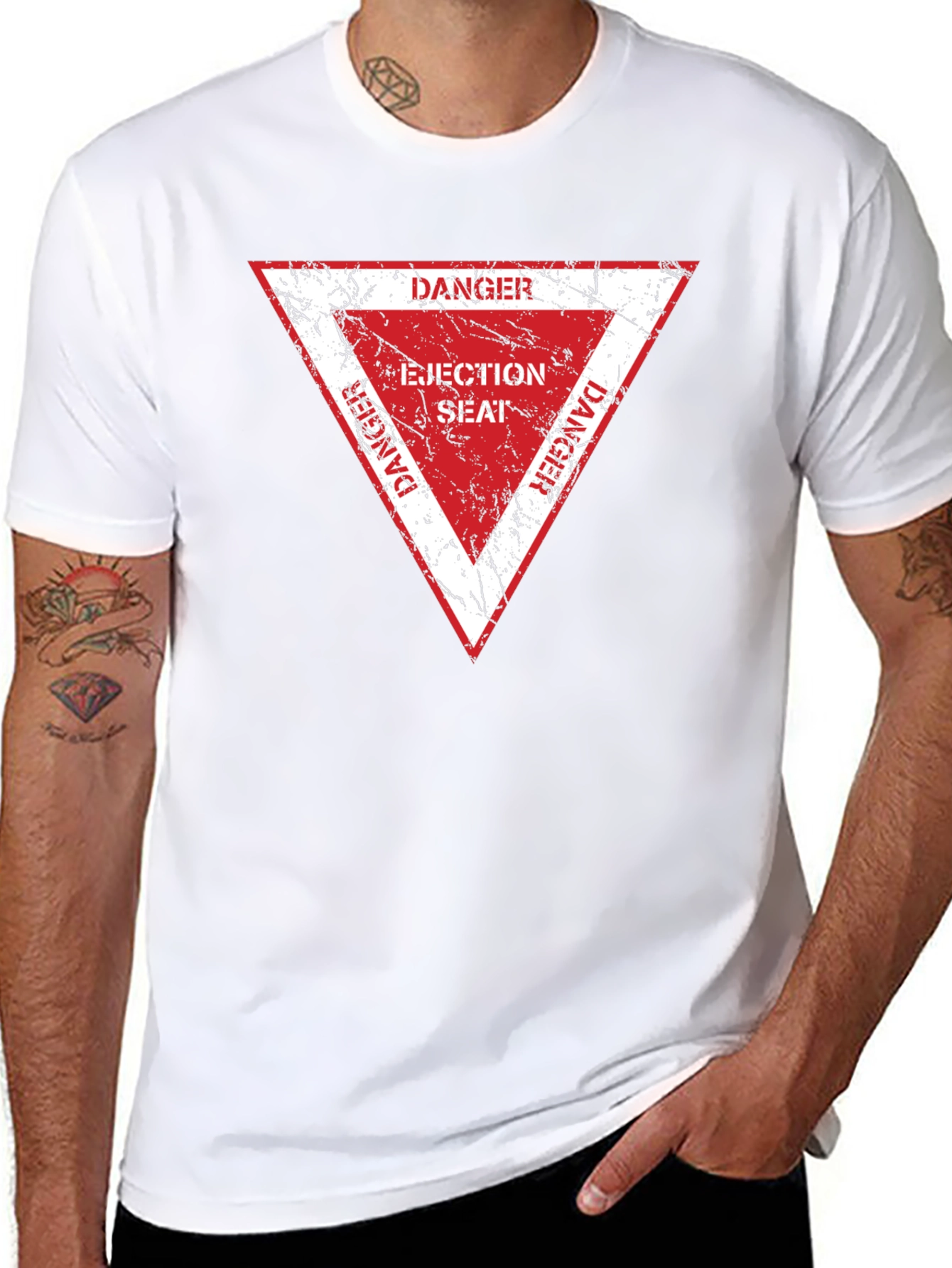 Danger Ejection Seat T-Shirt - Pilot Humor Tee