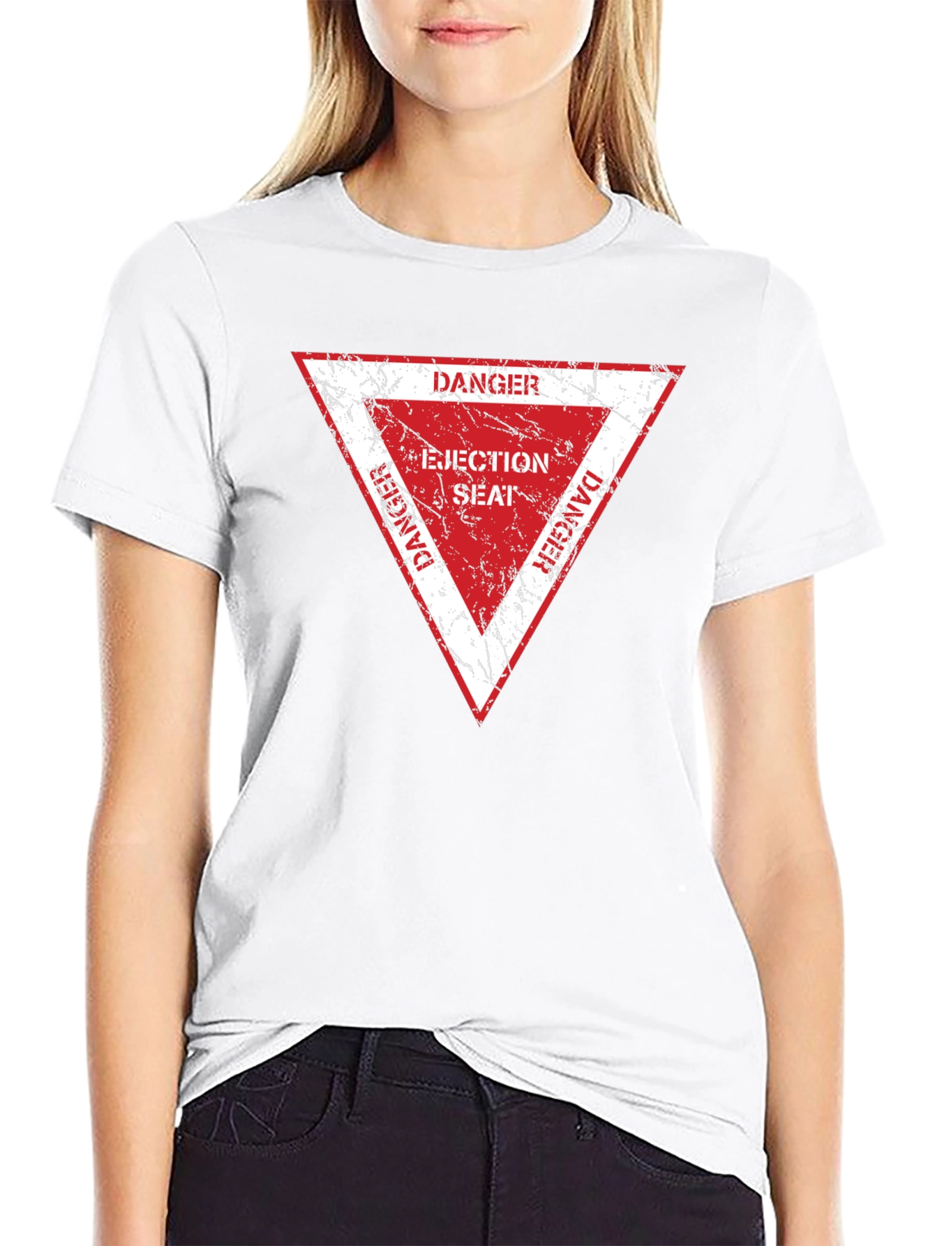 Danger Ejection Seat T-Shirt - Pilot Humor Tee