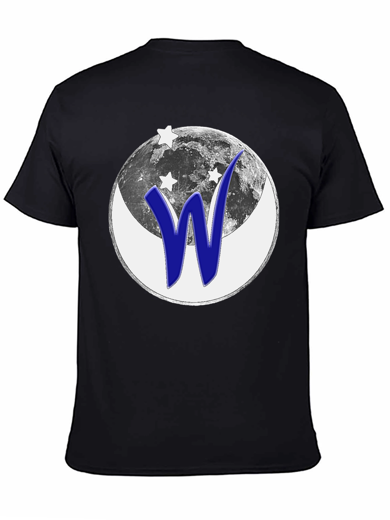 Cosmic W Graphic T-Shirt - Black Cotton Tee