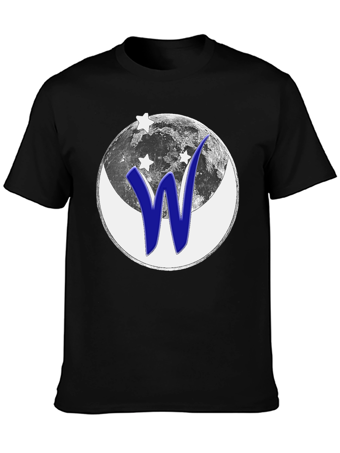 Cosmic W Graphic T-Shirt - Black Cotton Tee