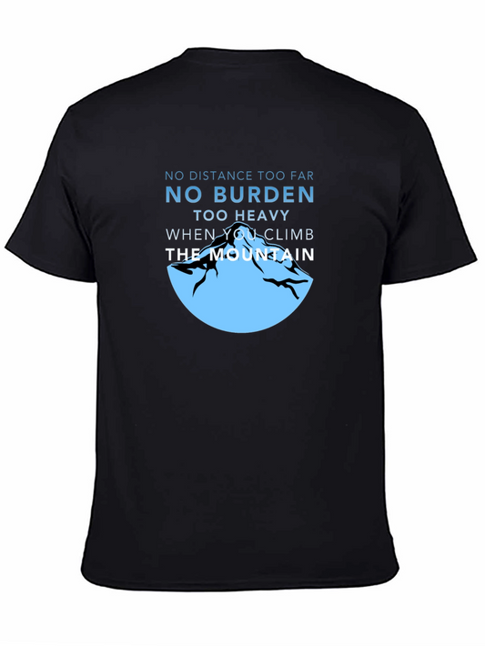 Motivational Mountain Climb Graphic T-Shirt