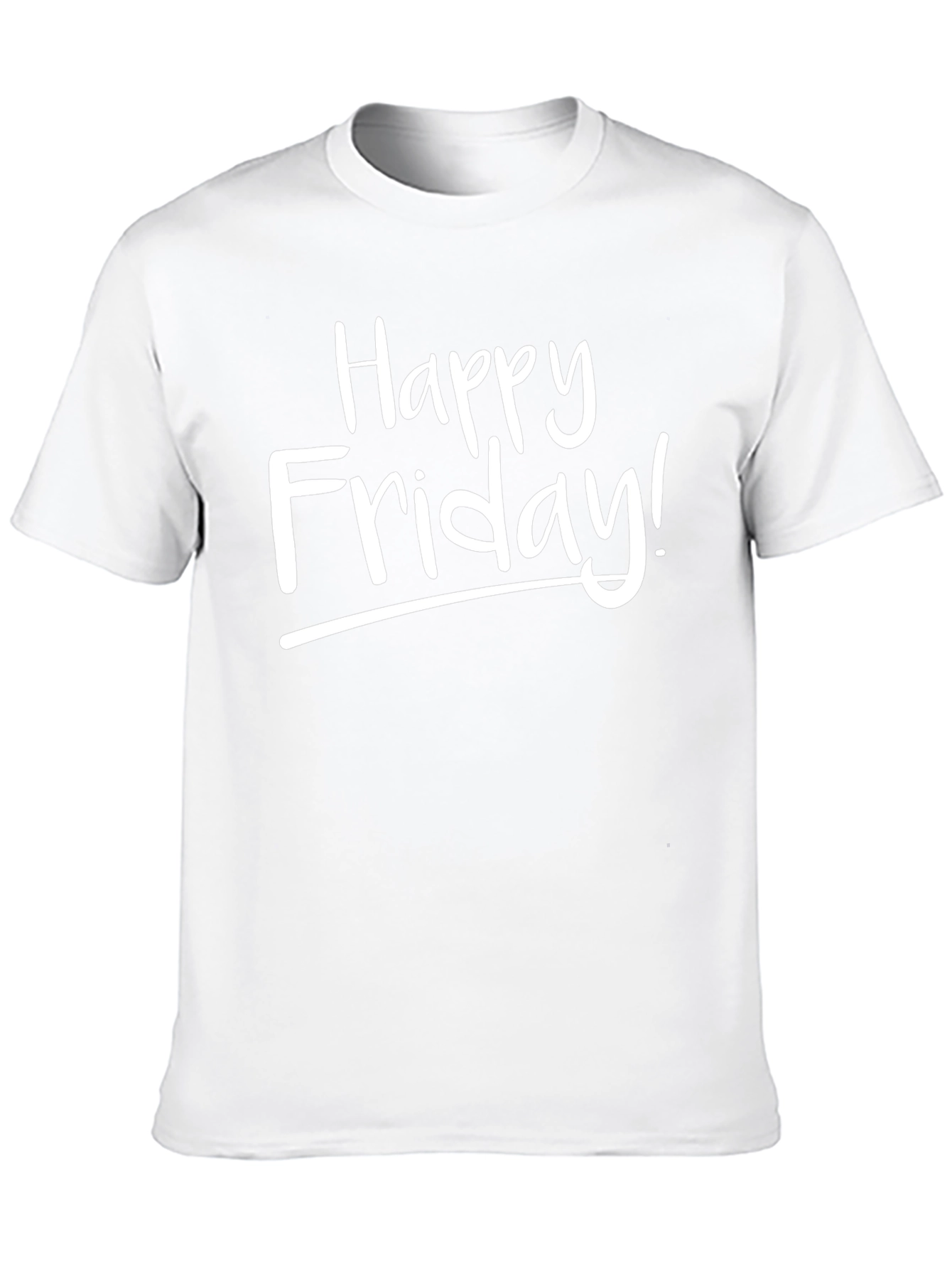 Happy Friday! Graphic Tee - Stylish Black T-Shirt