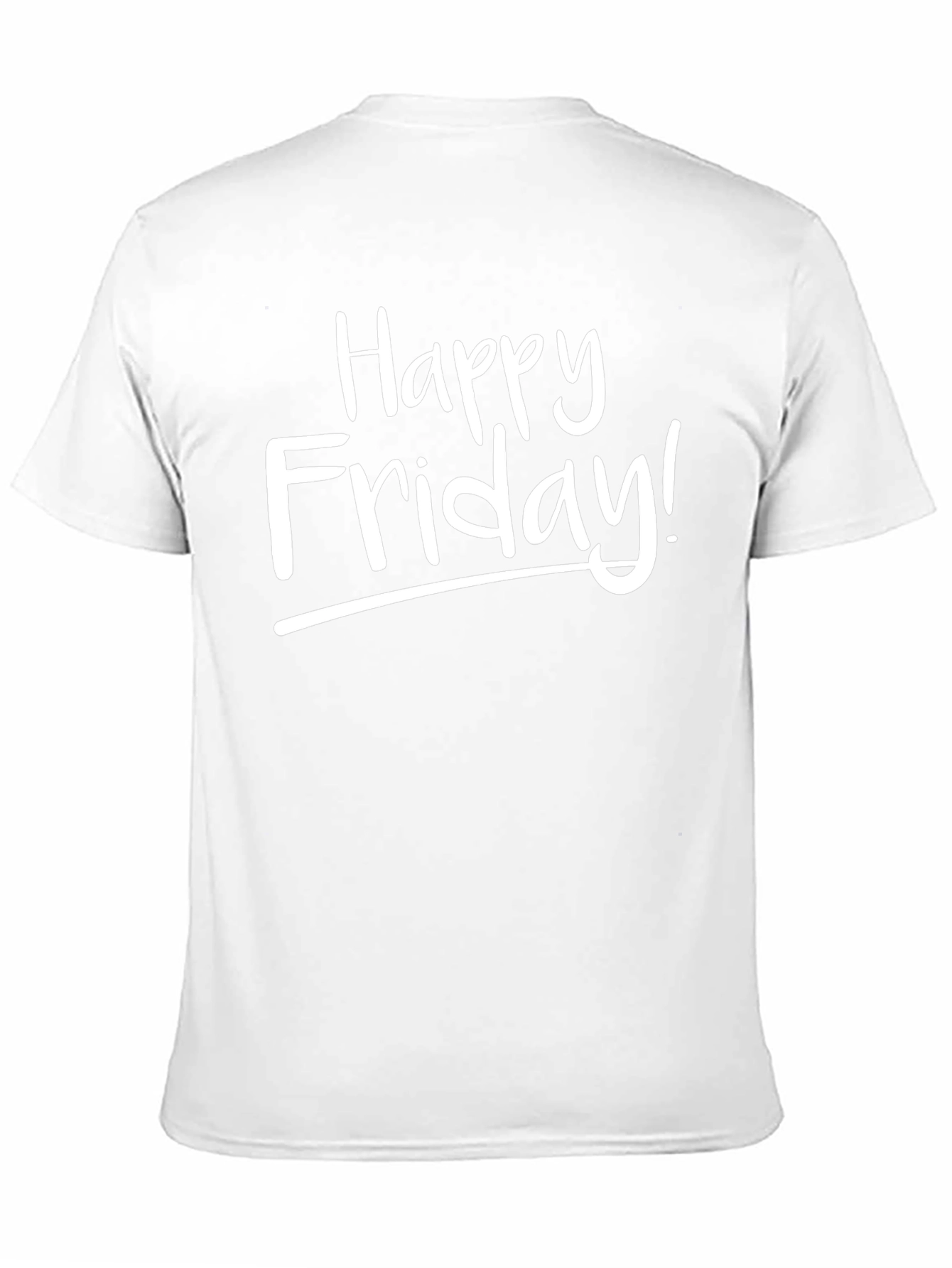 Happy Friday! Graphic Tee - Stylish Black T-Shirt