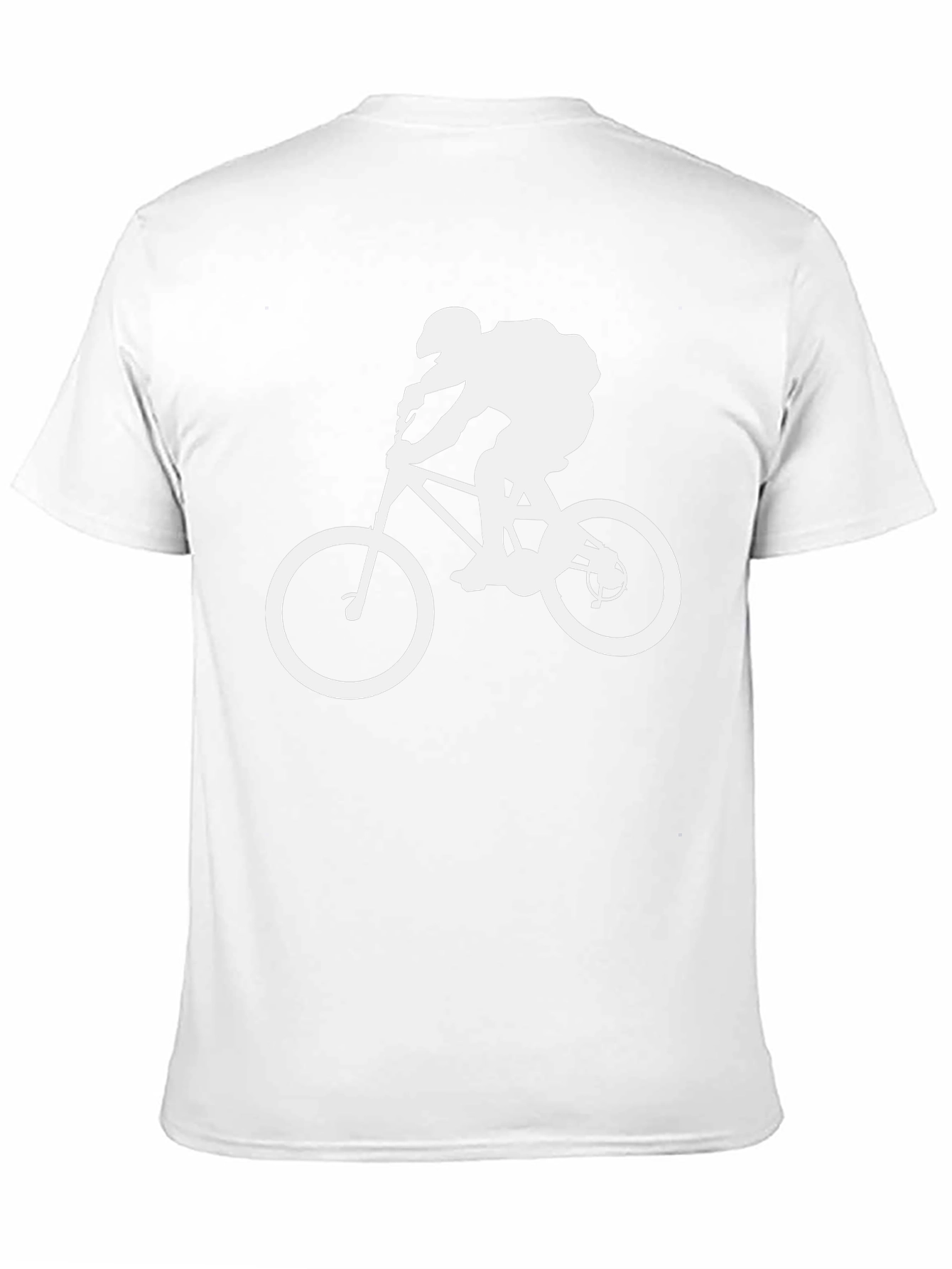 Mountain Biker Graphic Tee - Black Cotton Shirt