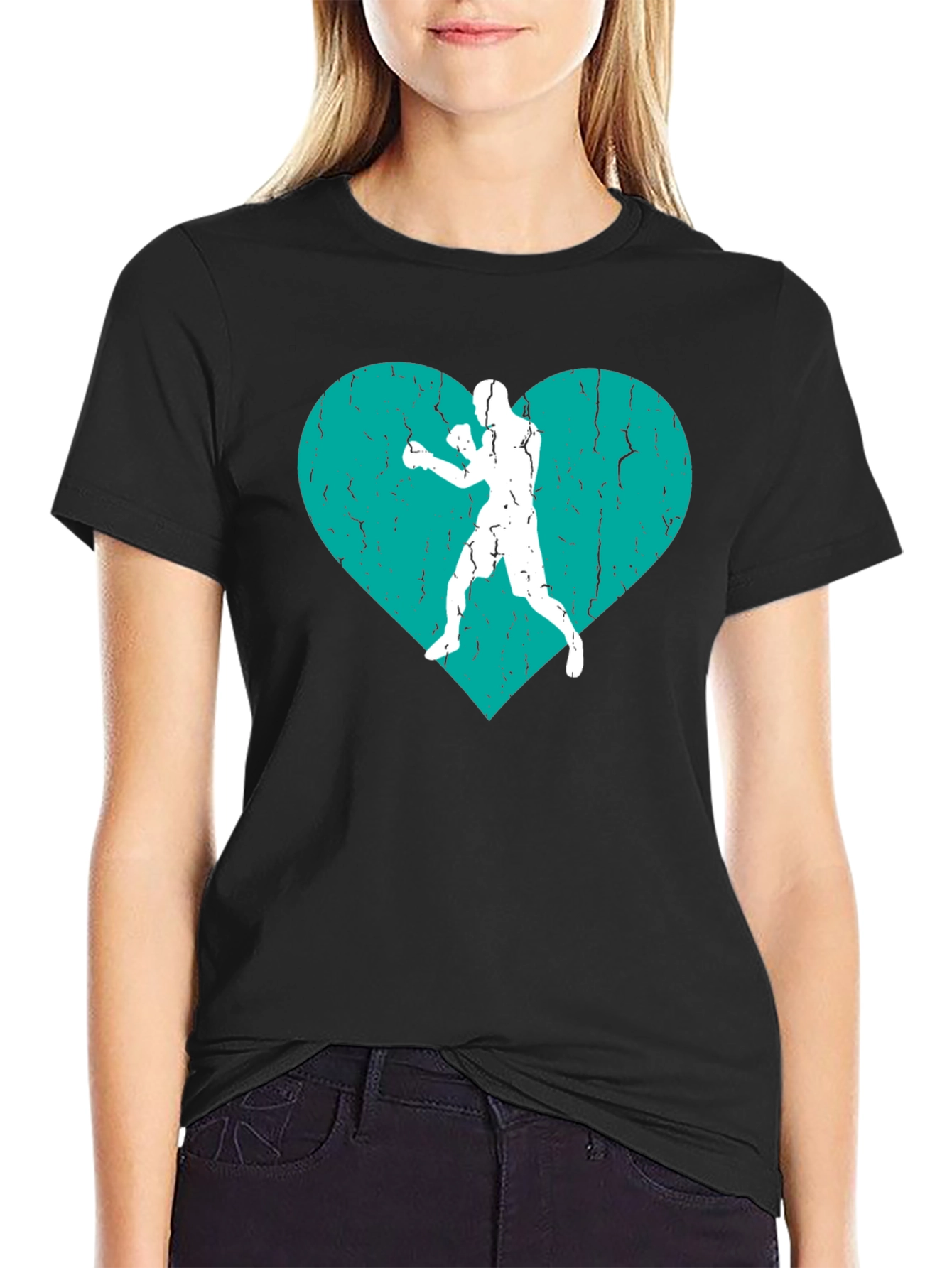 Heart Boxer Graphic Tee - Stylish Boxing Fan T-Shirt