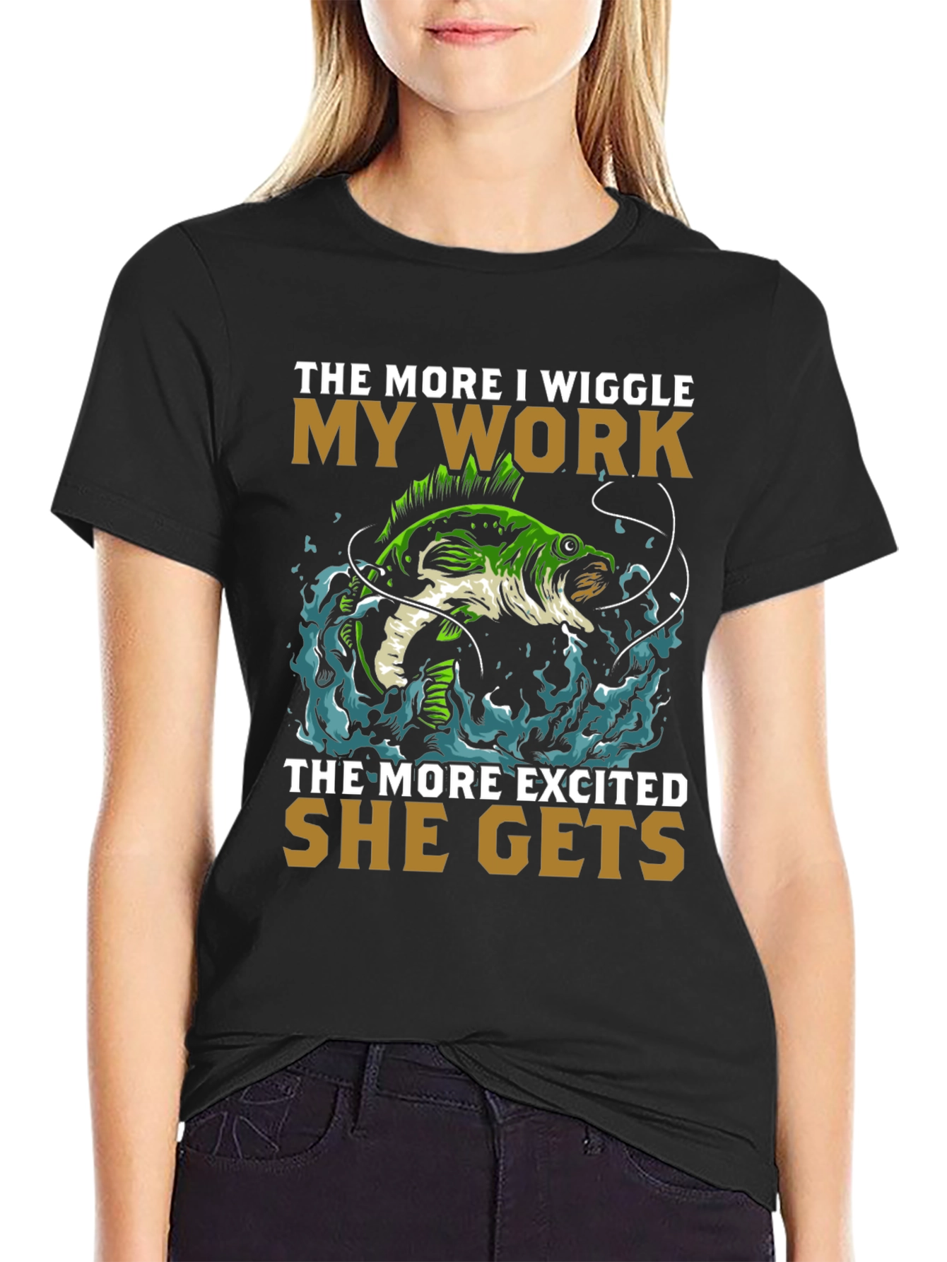 Wiggle My Work Fishing T-Shirt